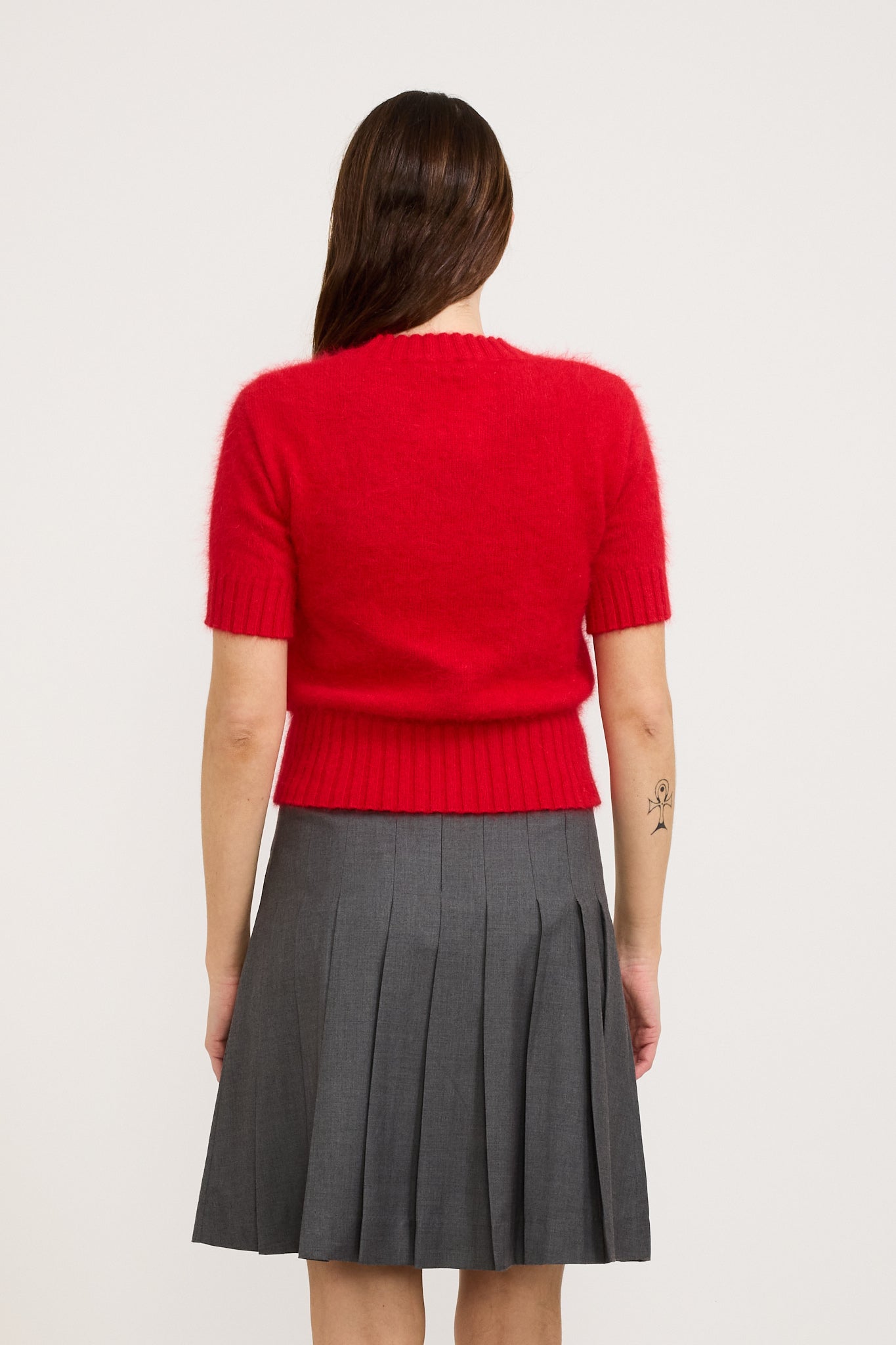 Le Mont Saint Michel | Shanna Angora Sweater Red | Maplestore