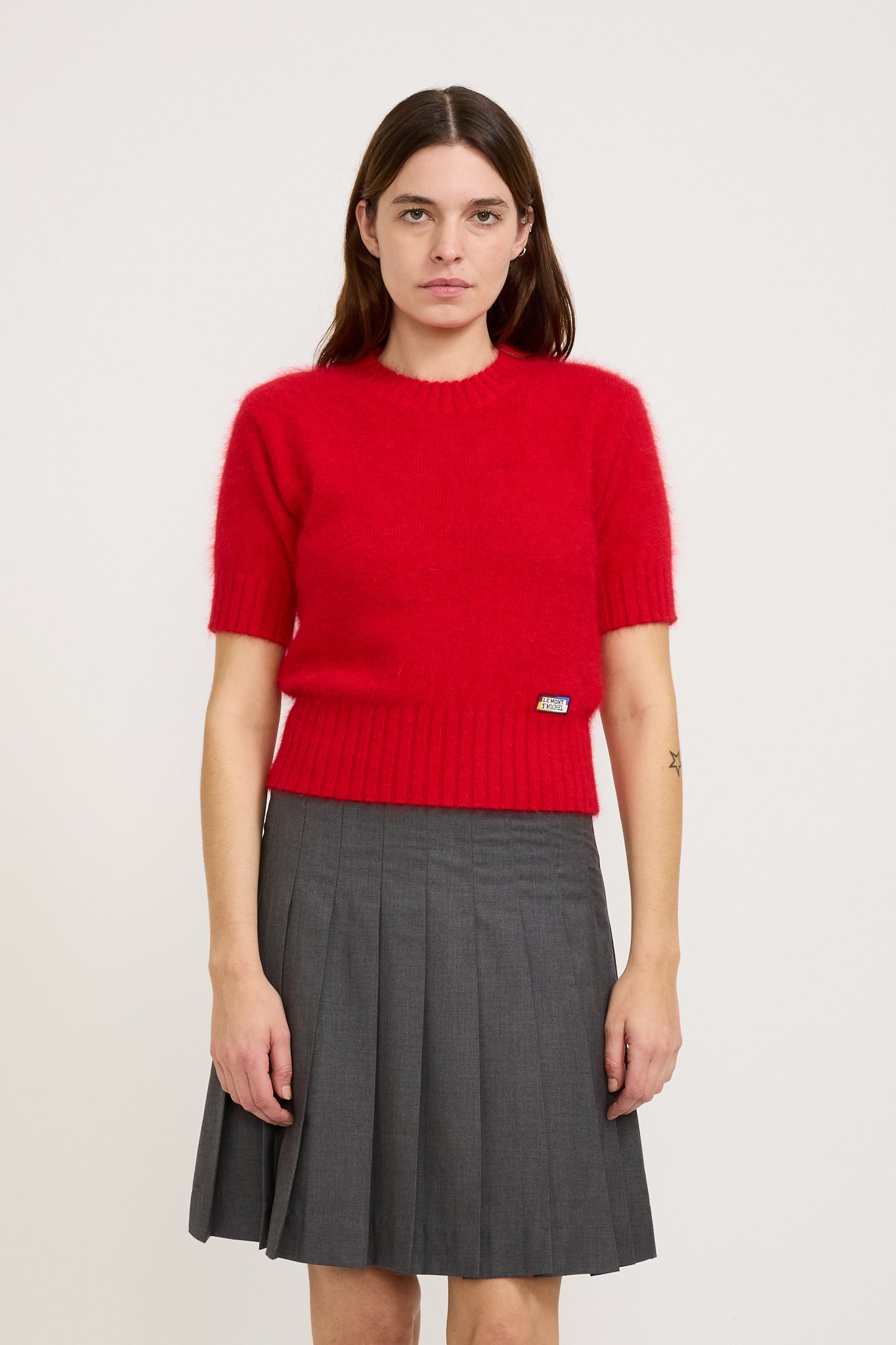 Le Mont Saint Michel | Shanna Angora Sweater Red | Maplestore