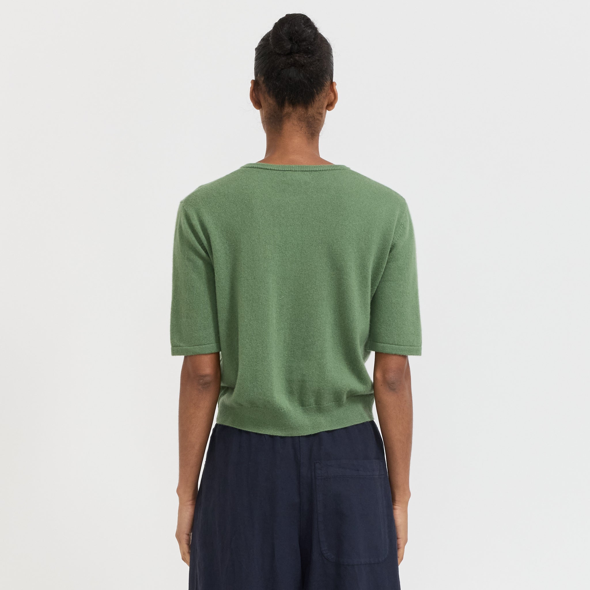 Le Mont Saint Michel | Sirma Short Sleeve Cardigan Kaki | Maplestore