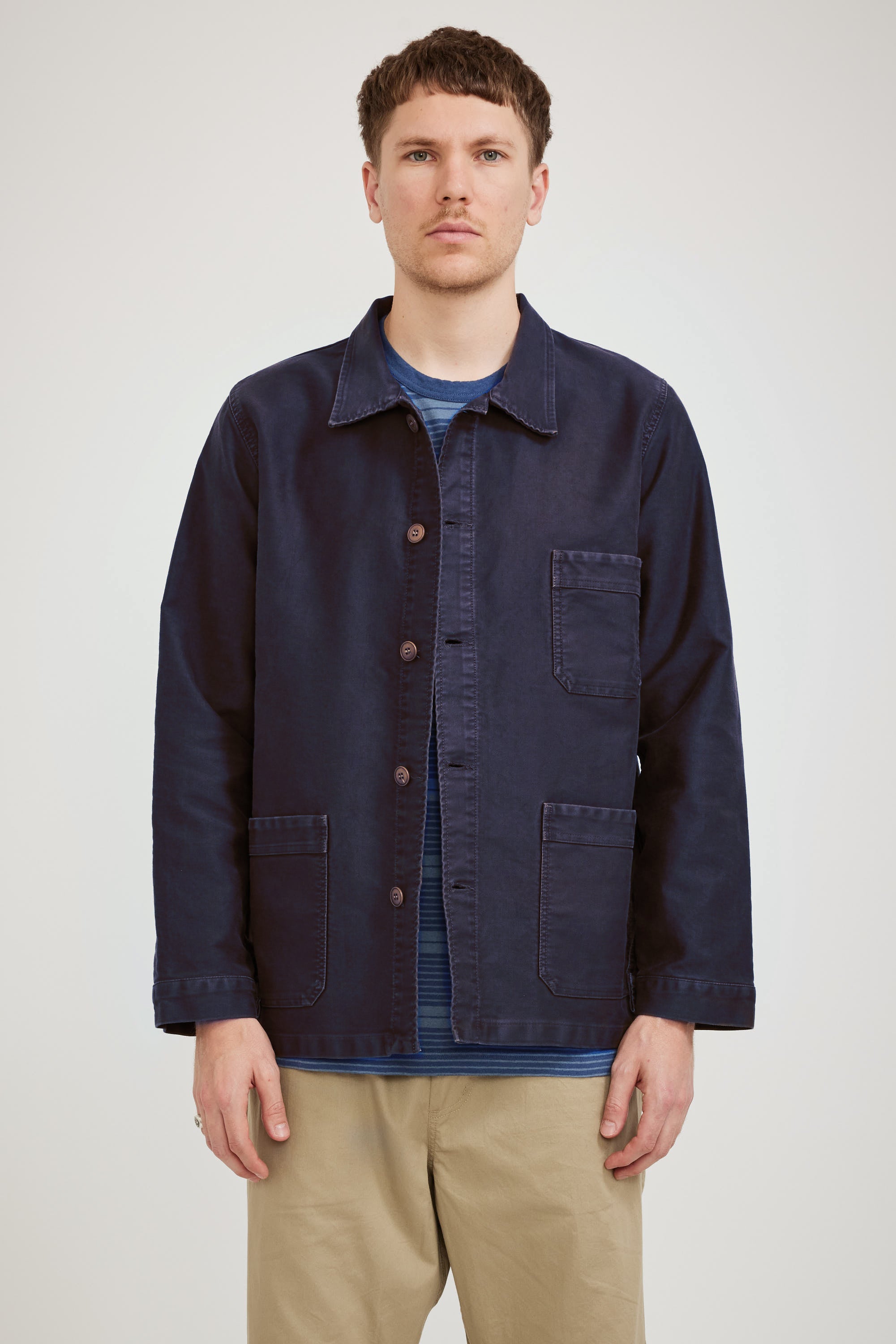 Le Mont Saint Michel | Genuine Work Jacket Navy | Maplestore