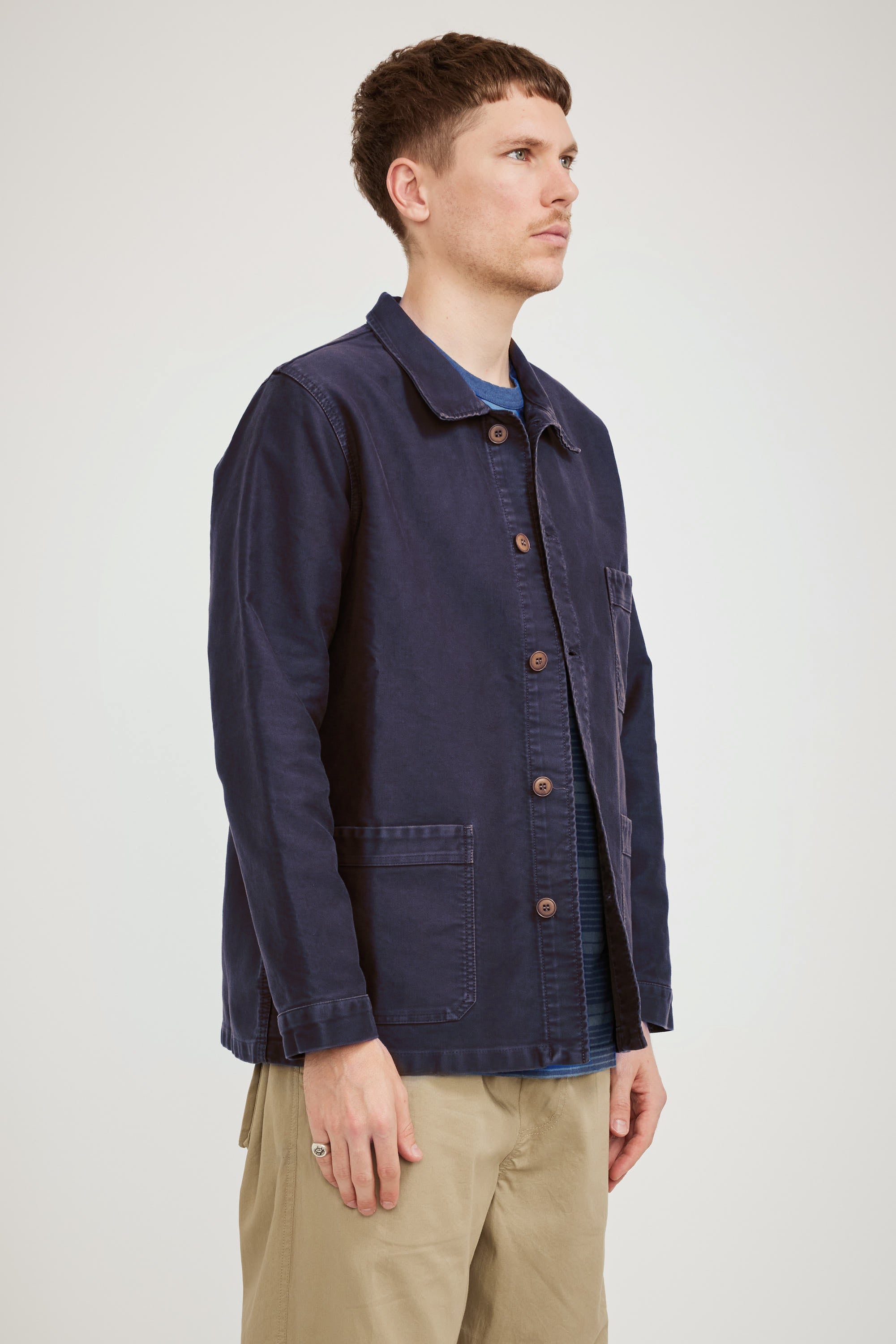 Le Mont Saint Michel | Genuine Work Jacket Navy | Maplestore