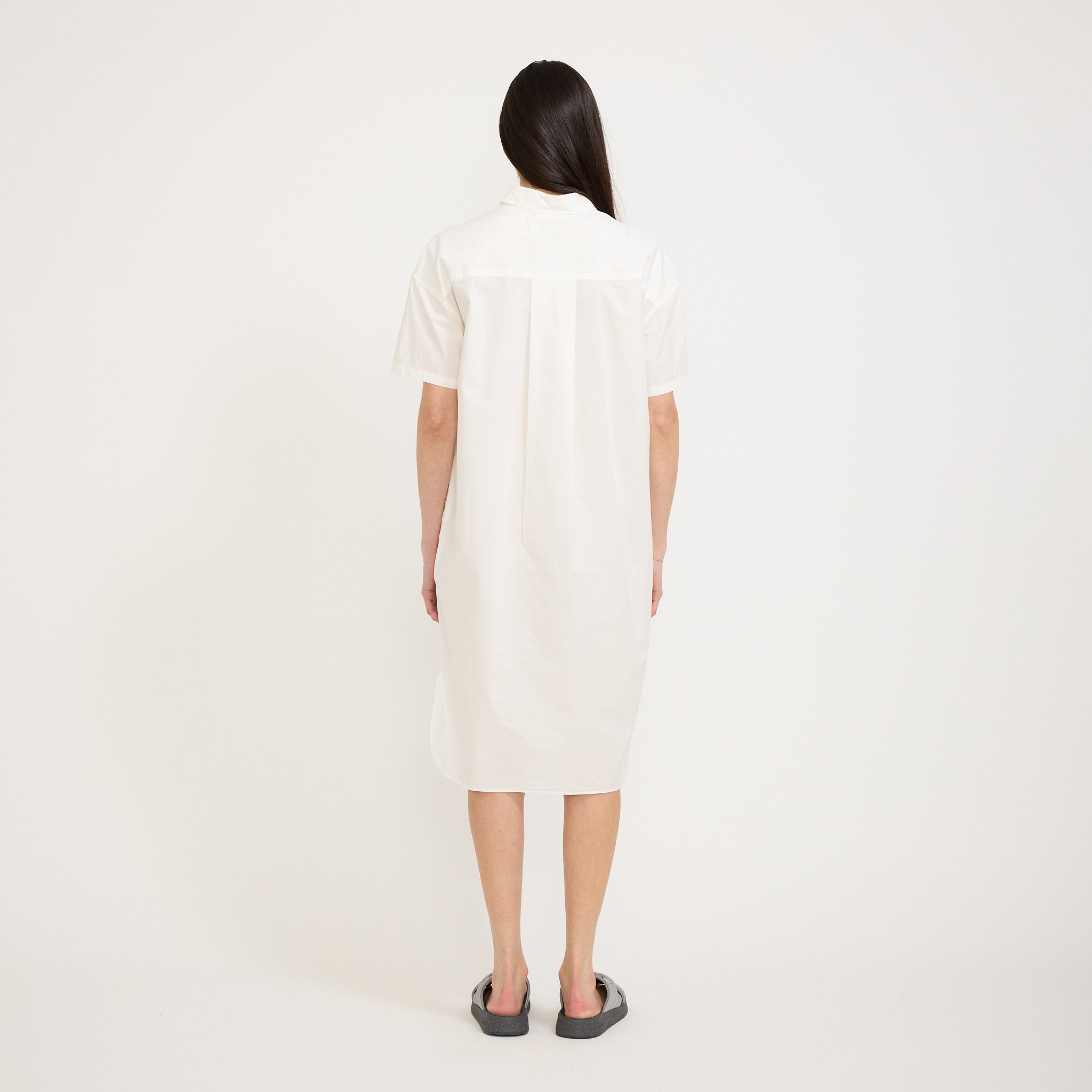 Chiara Short Sleeve Shirt Dress White