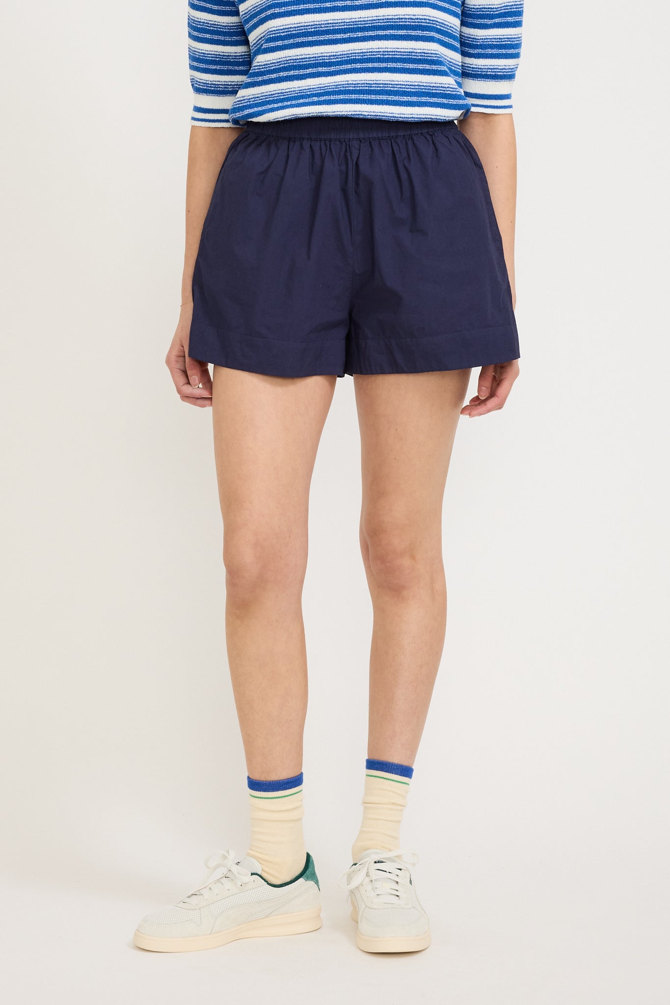 LMND | Chiara Classic Cotton Short Navy | Maplestore