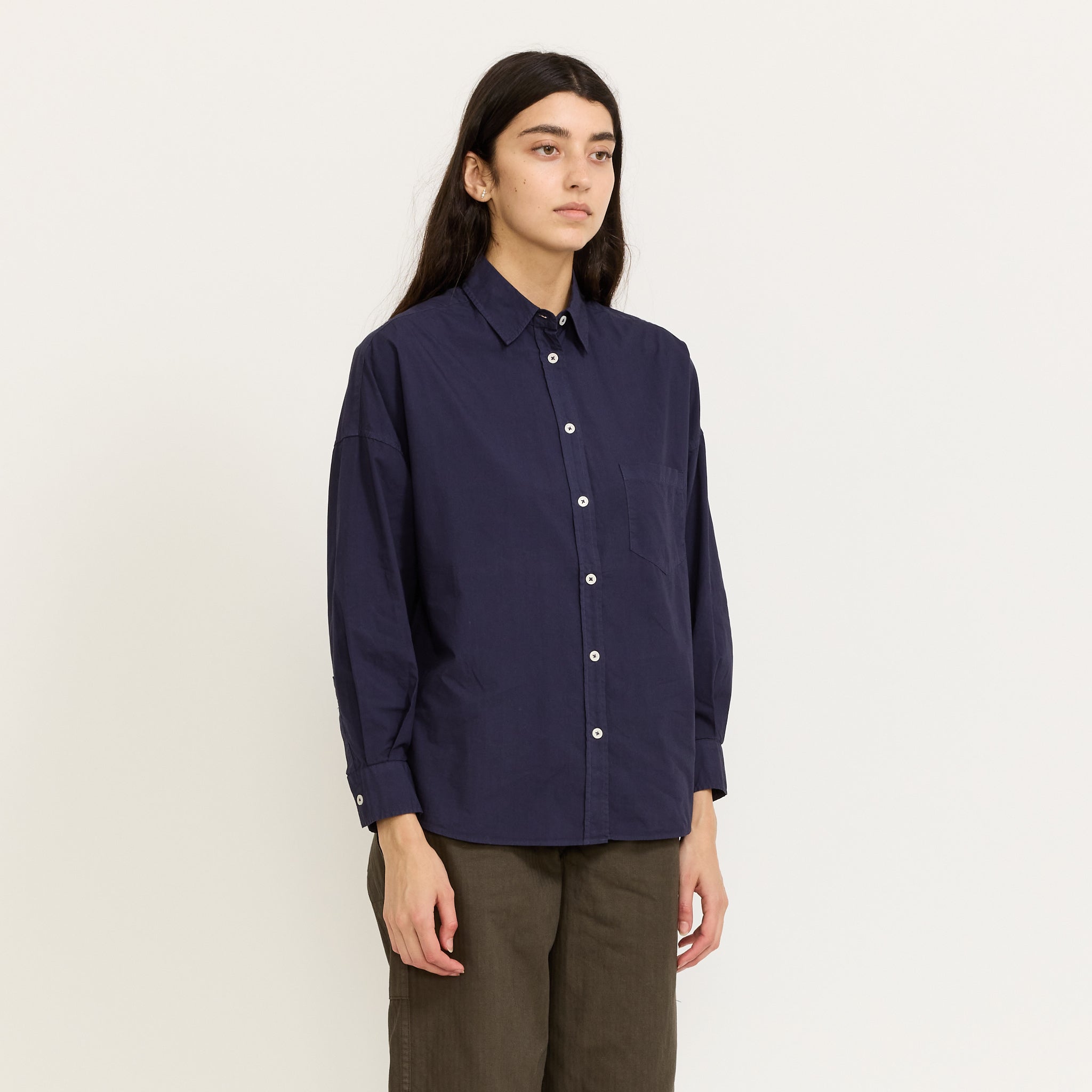 LMND | Chiara Shirt Classic Navy | Maplestore