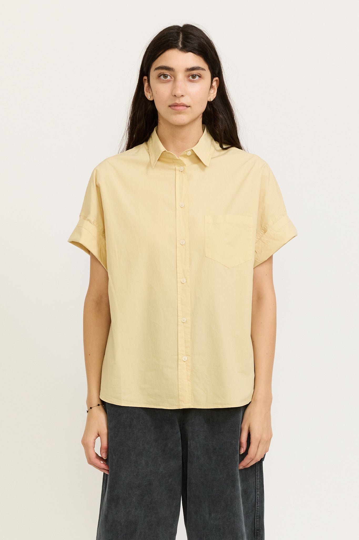 Chiara Short Sleeve Shirt Buttermilk