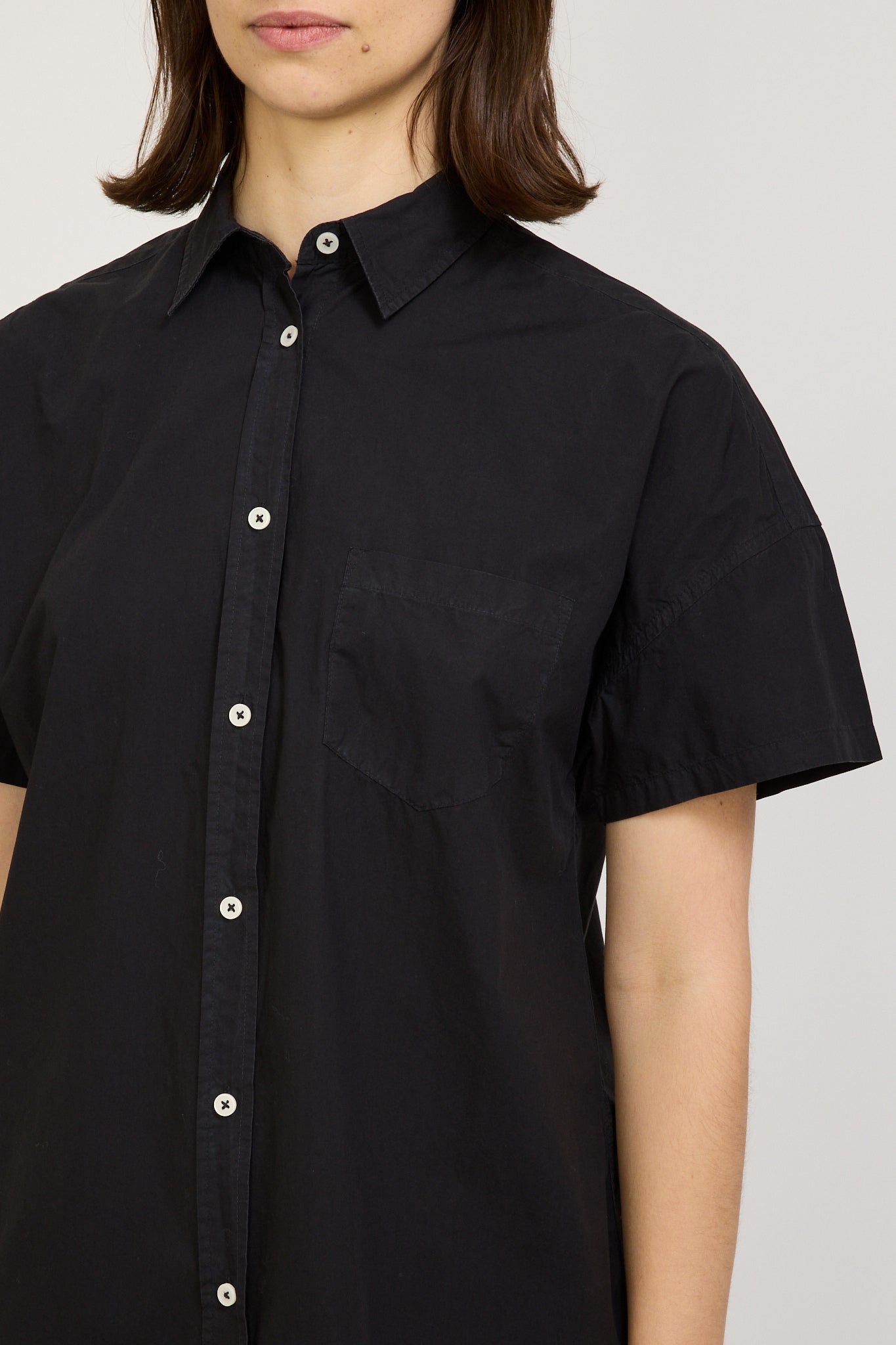 LMND | Chiara Short Sleeve Shirt Black | Maplestore