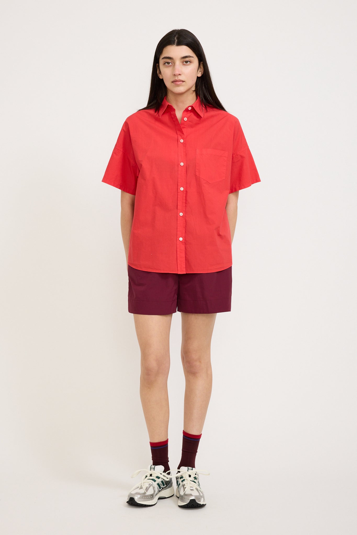 LMND | Chiara Short Sleeve Shirt Grenadine | Maplestore