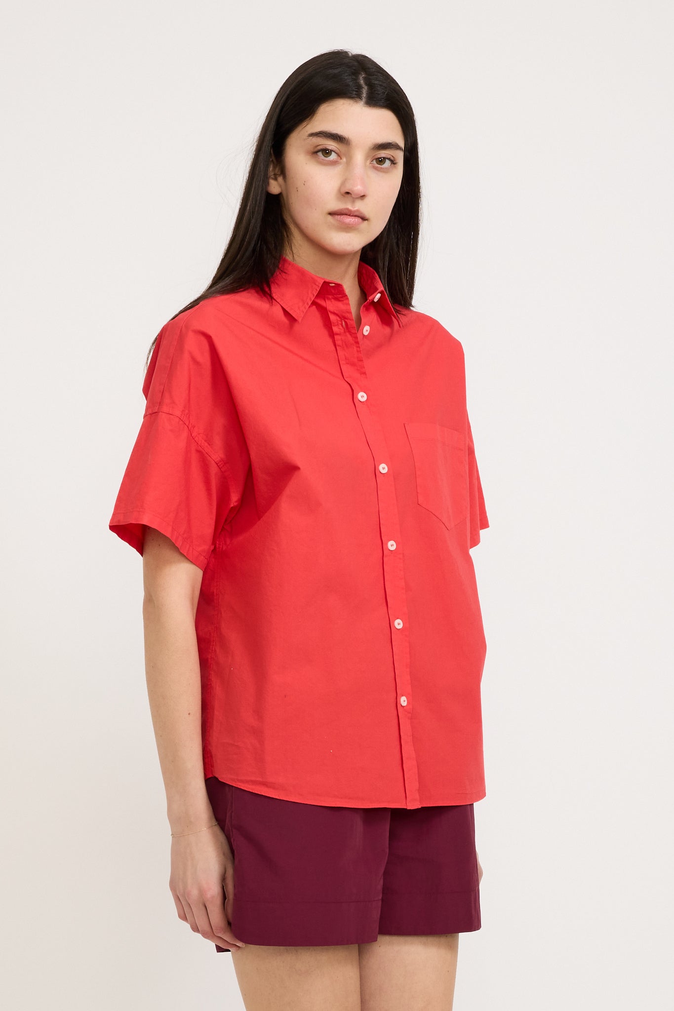 LMND | Chiara Short Sleeve Shirt Grenadine | Maplestore