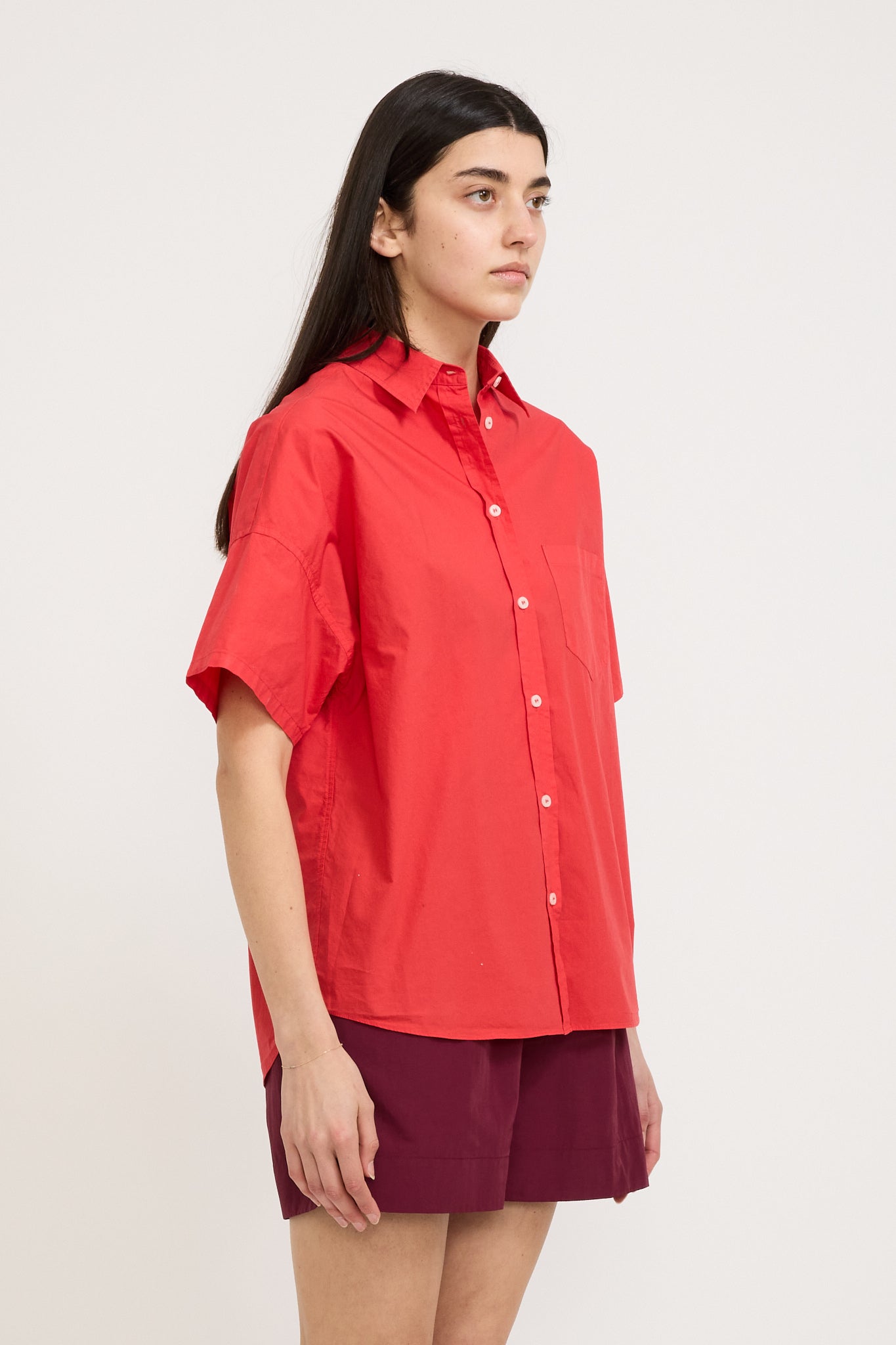 LMND | Chiara Short Sleeve Shirt Grenadine | Maplestore