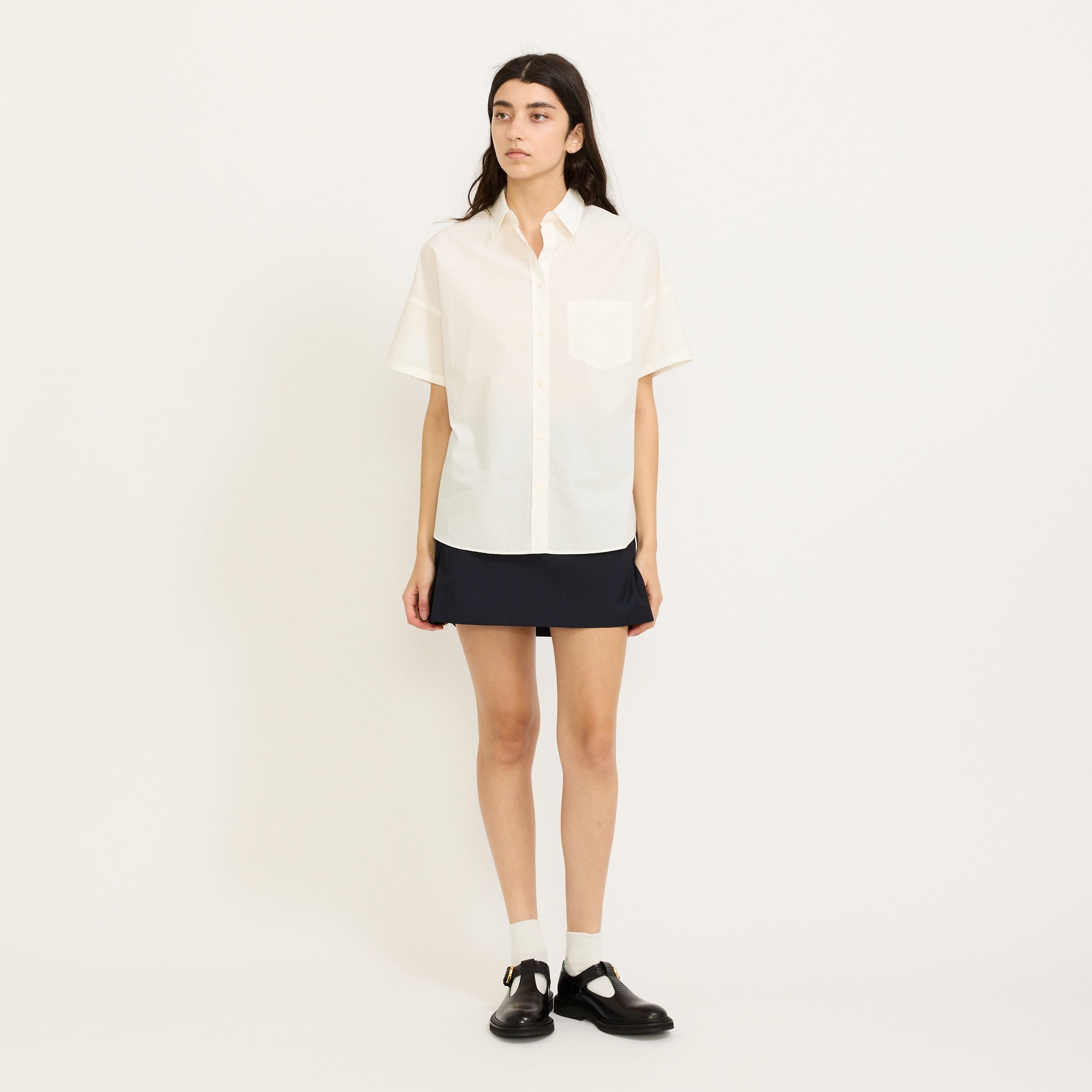 Chiara Short Sleeve Shirt White