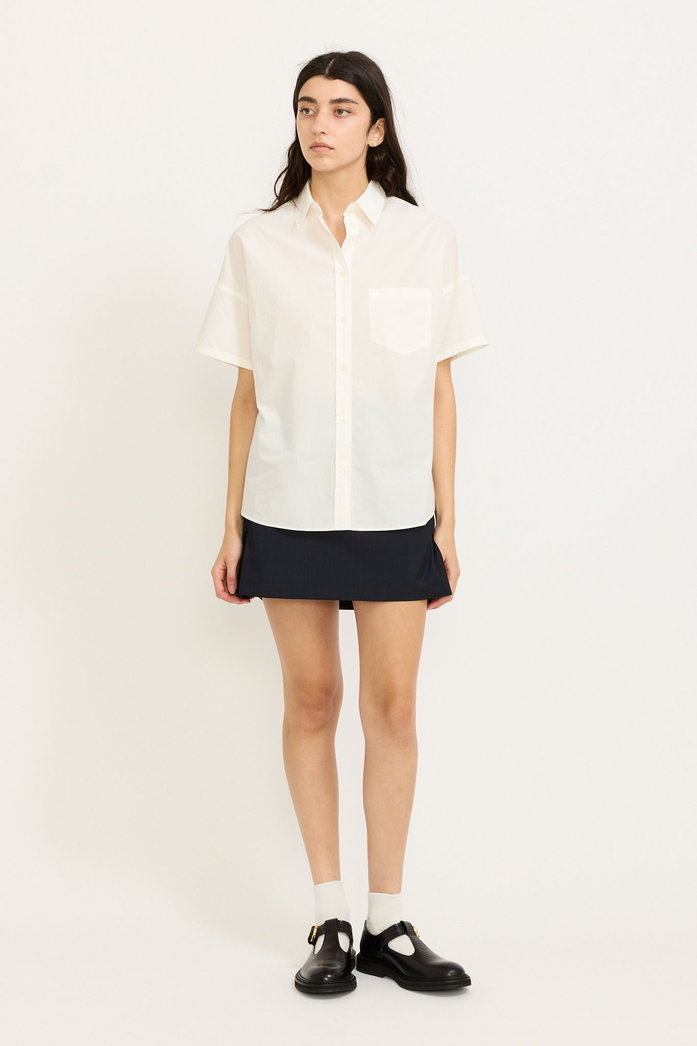 Chiara Short Sleeve Shirt White