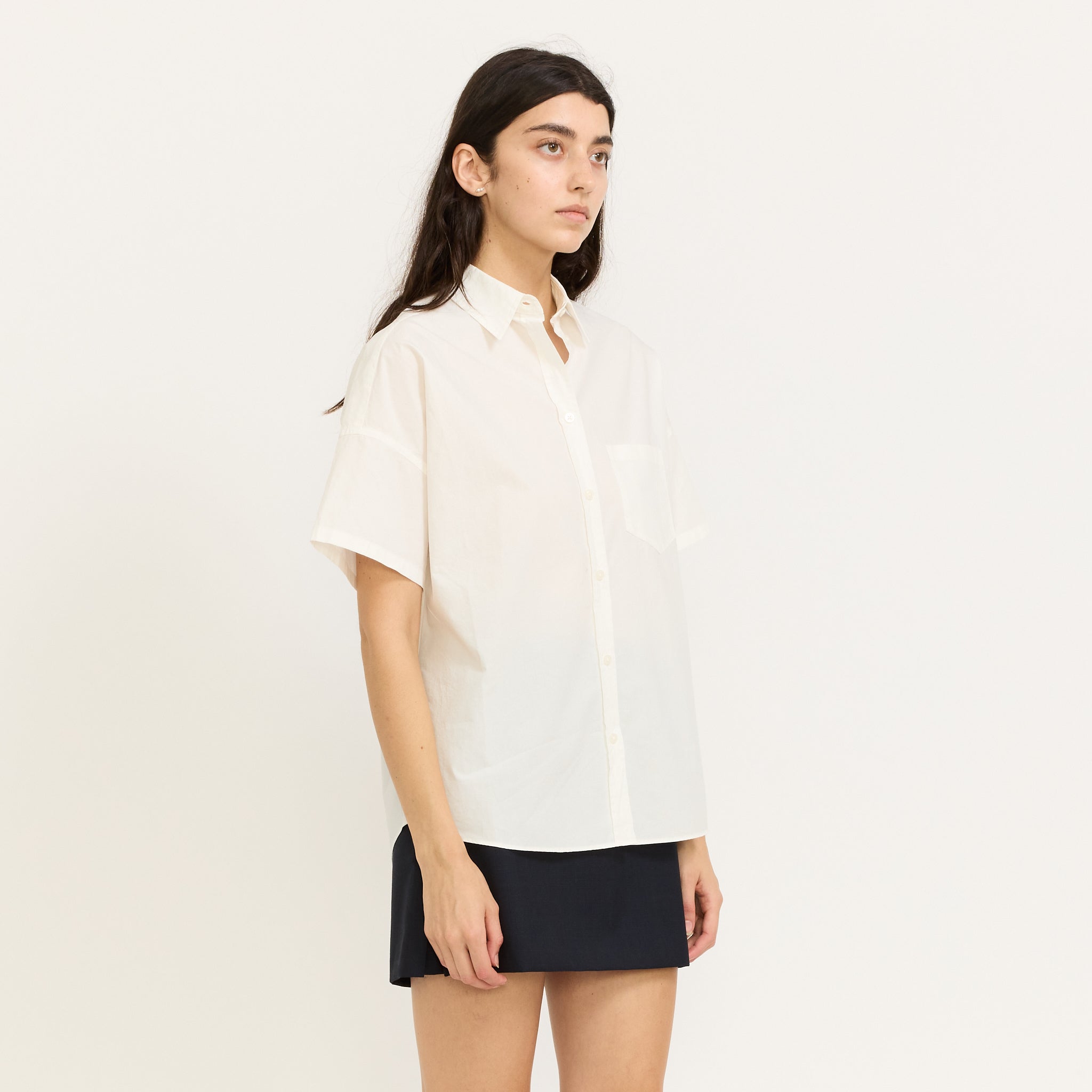 Chiara Short Sleeve Shirt White