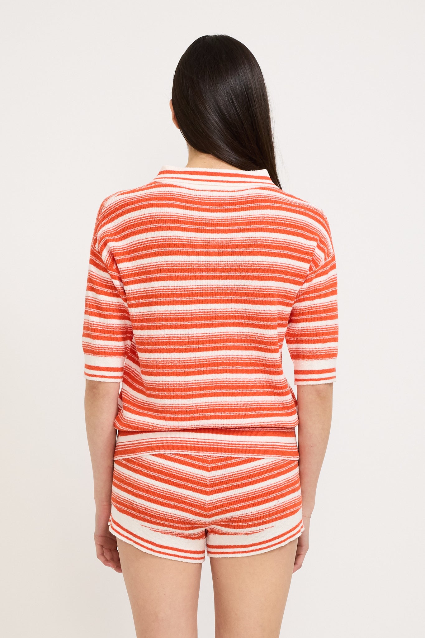 LMND | Luna Striped Polo Solar/White | Maplestore