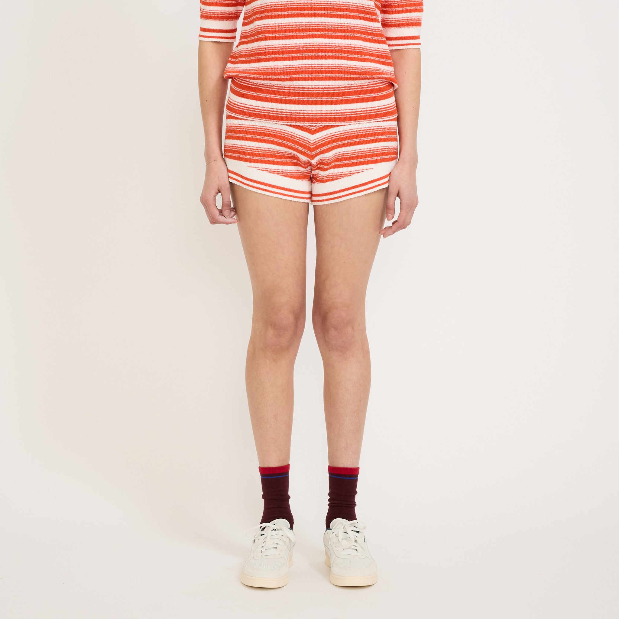 Luna Striped Short Solar/White
