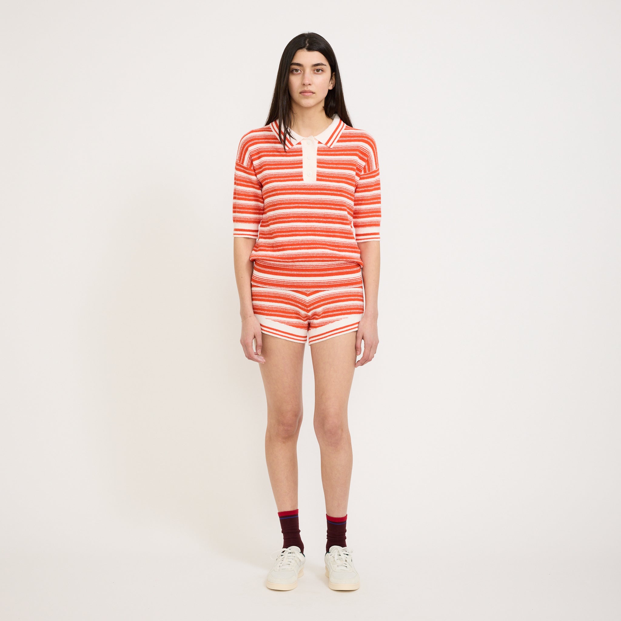 Luna Striped Short Solar/White