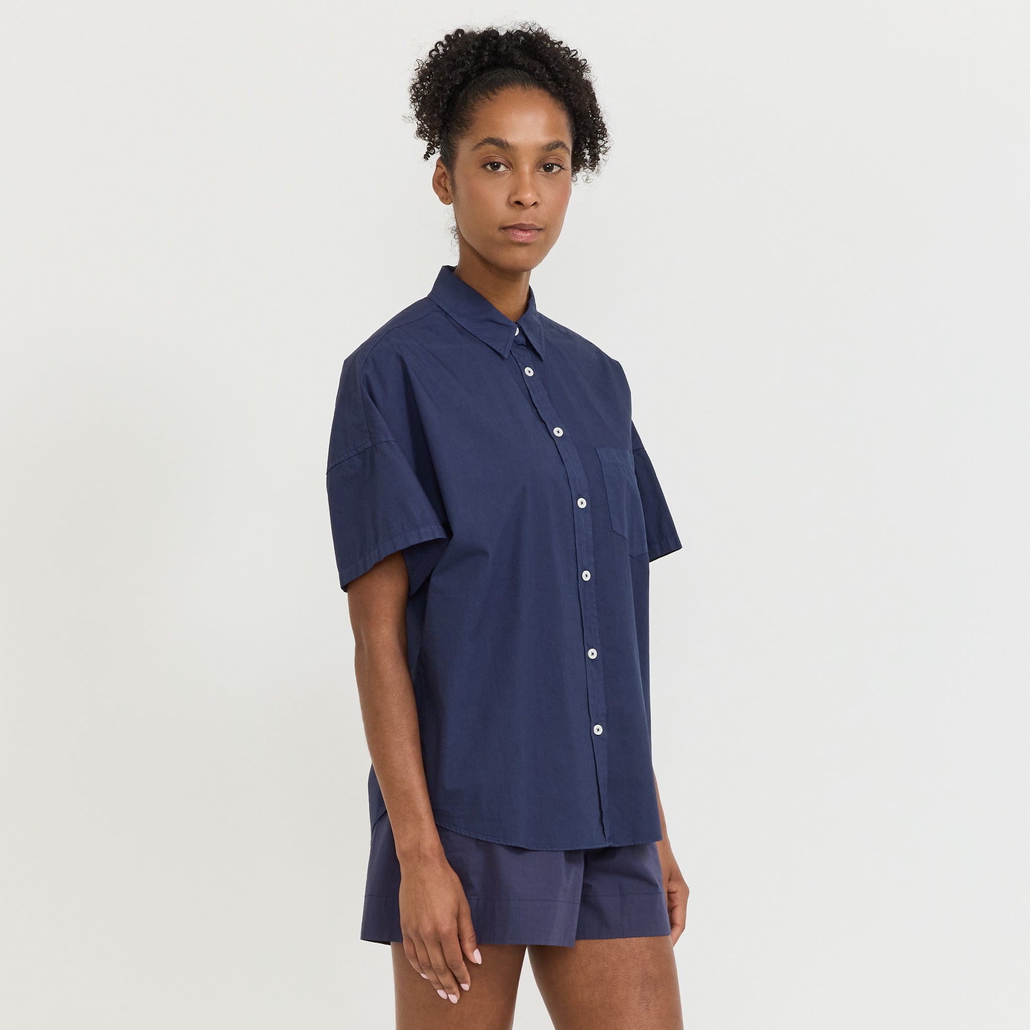 Chiara Short Sleeve Shirt Navy