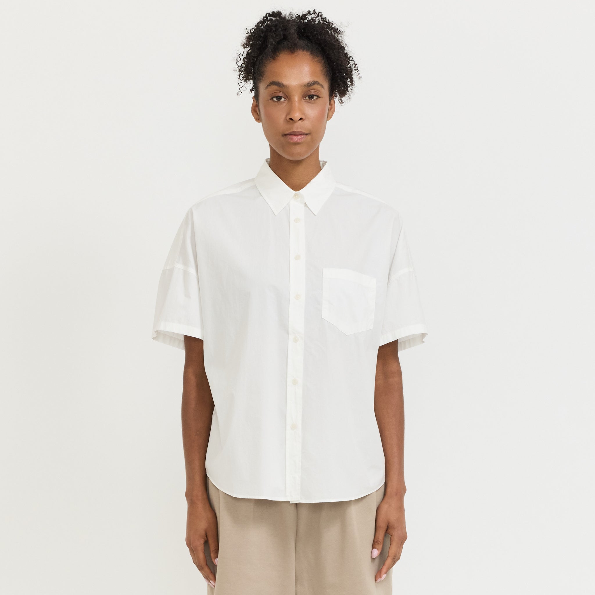 Chiara Short Sleeve Shirt White