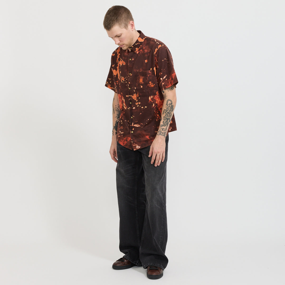 McTavish | Button Up Shirt Red Multi | Maplestore