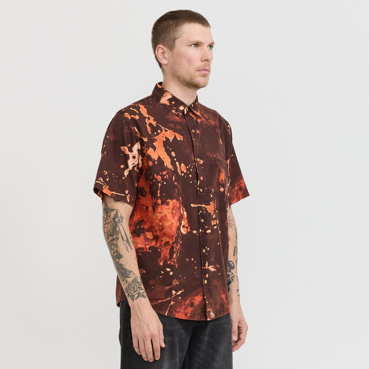 McTavish | Button Up Shirt Red Multi | Maplestore