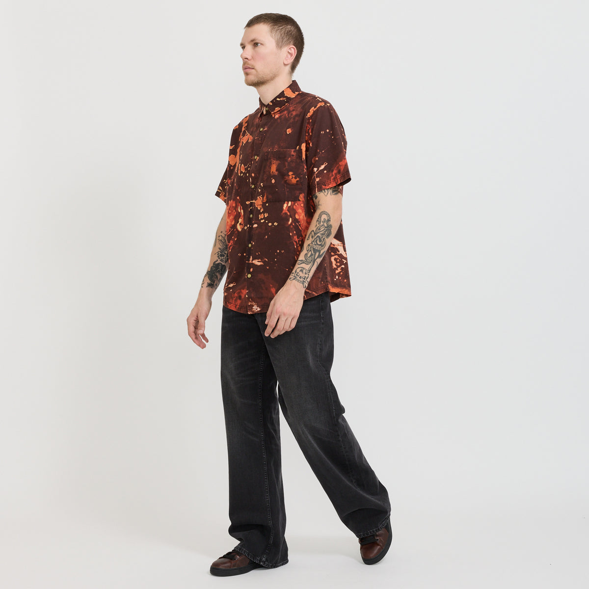 McTavish | Button Up Shirt Red Multi | Maplestore