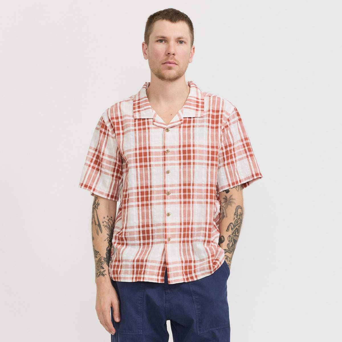 McTavish | Holiday Collar Shirt Red Multi | Maplestore