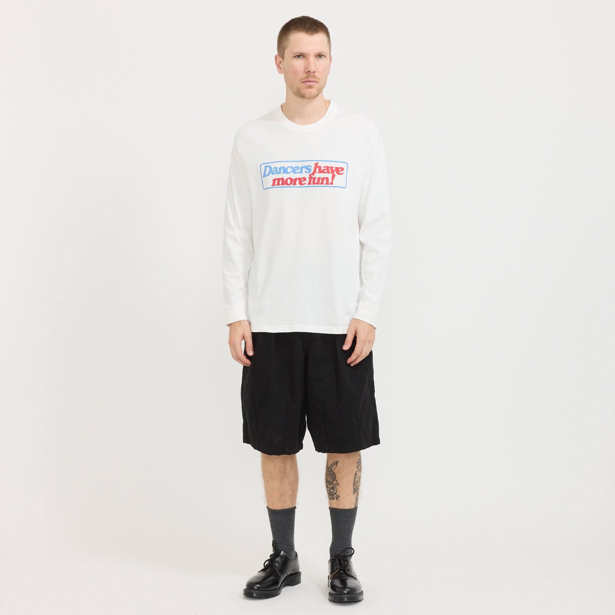 Dancers Have More Fun LS Tee Off White