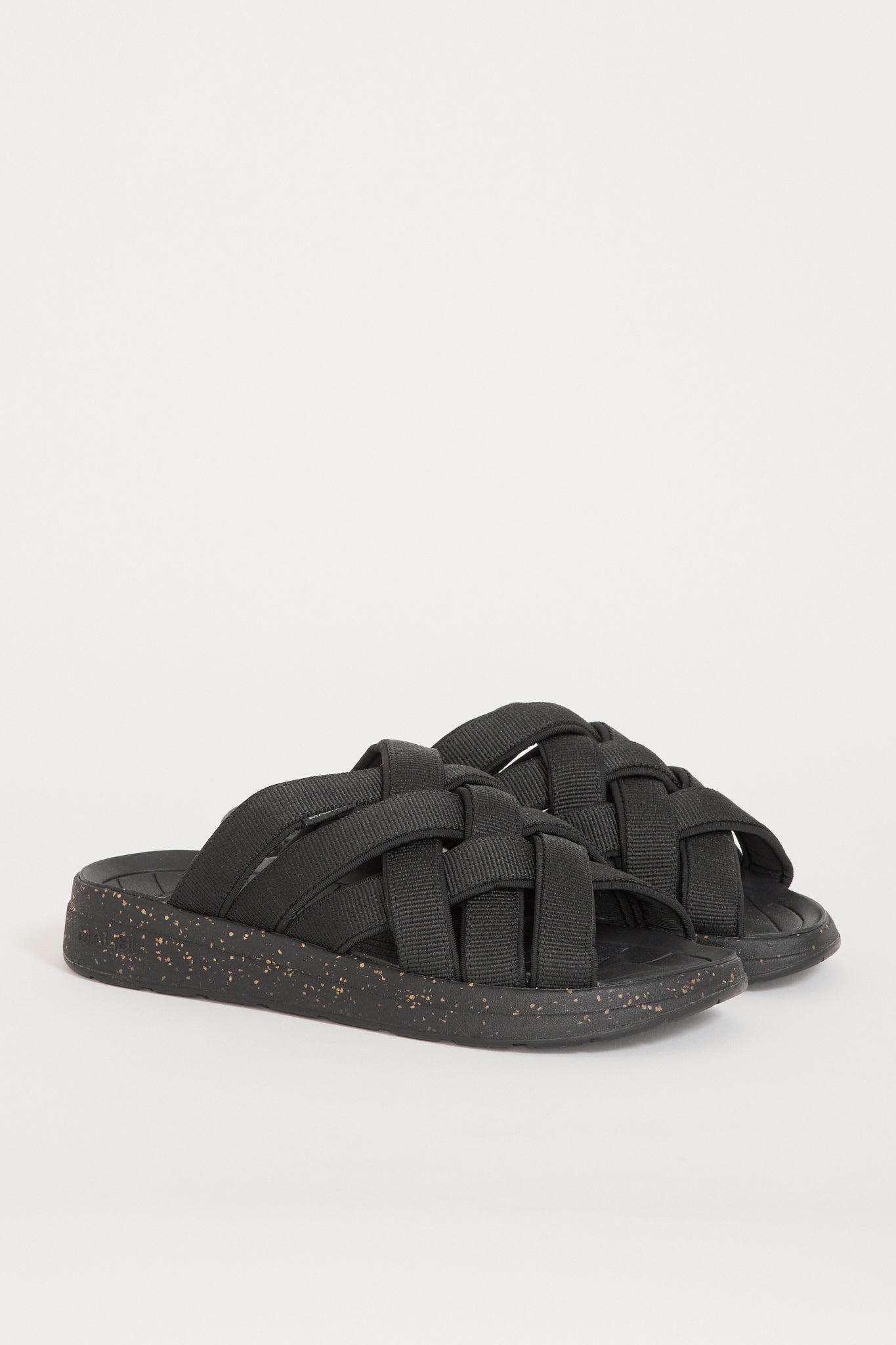 Malibu Sandals | Zuma LX Recycled Polyester/Spandex Black | Maplestore