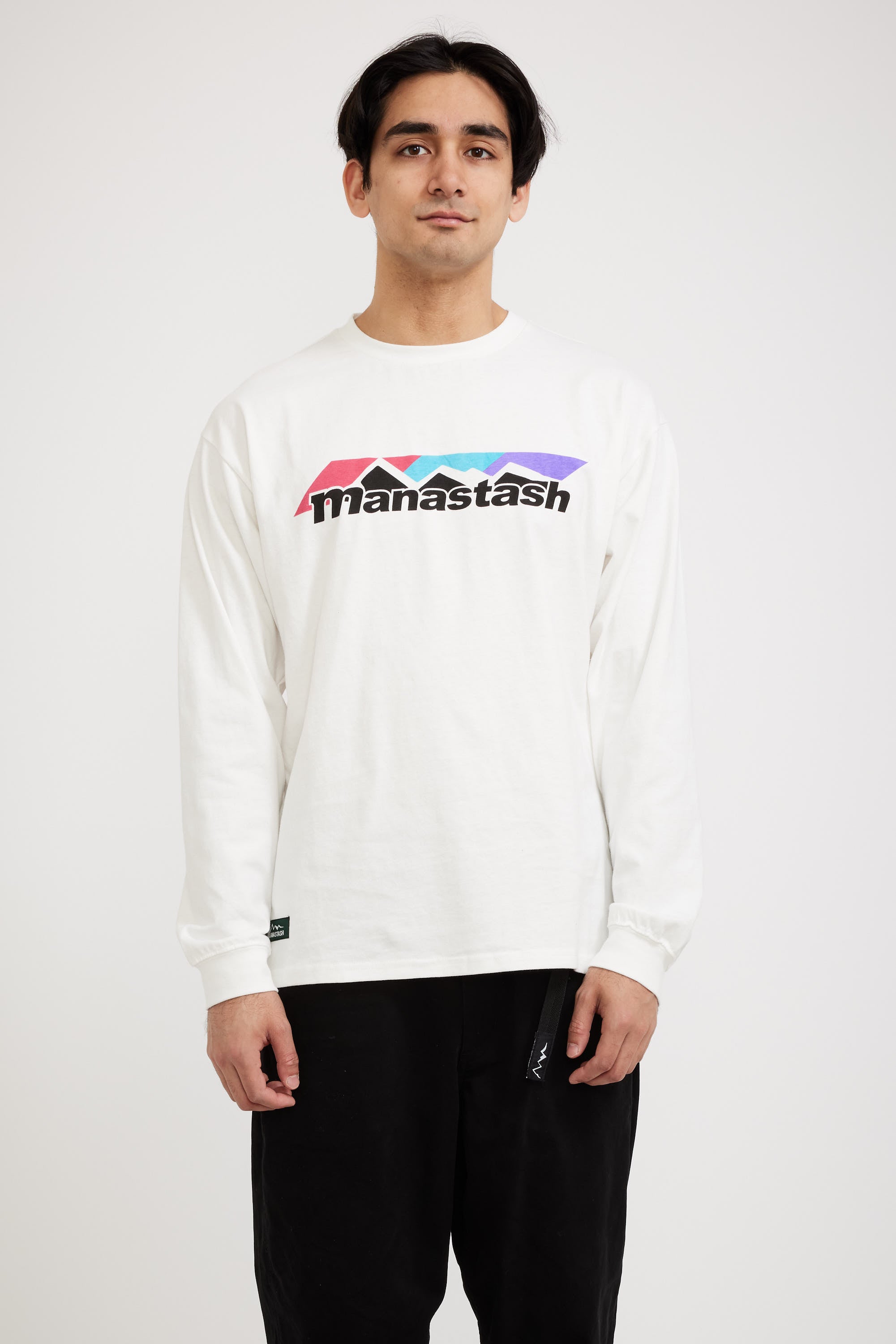 Manastash | Re:Ctn LS Tee Scheme Logo Off White | Maplestore