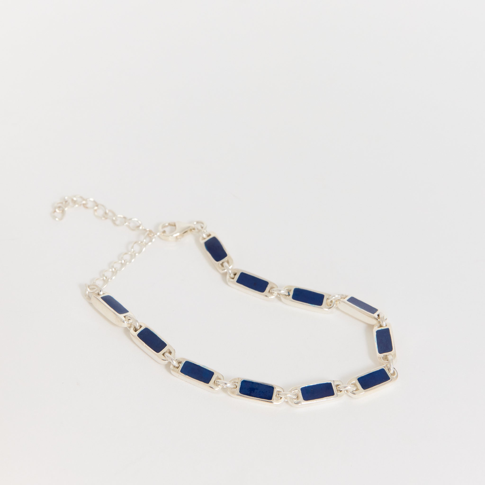 Poncho Bracelet Silver/Navy