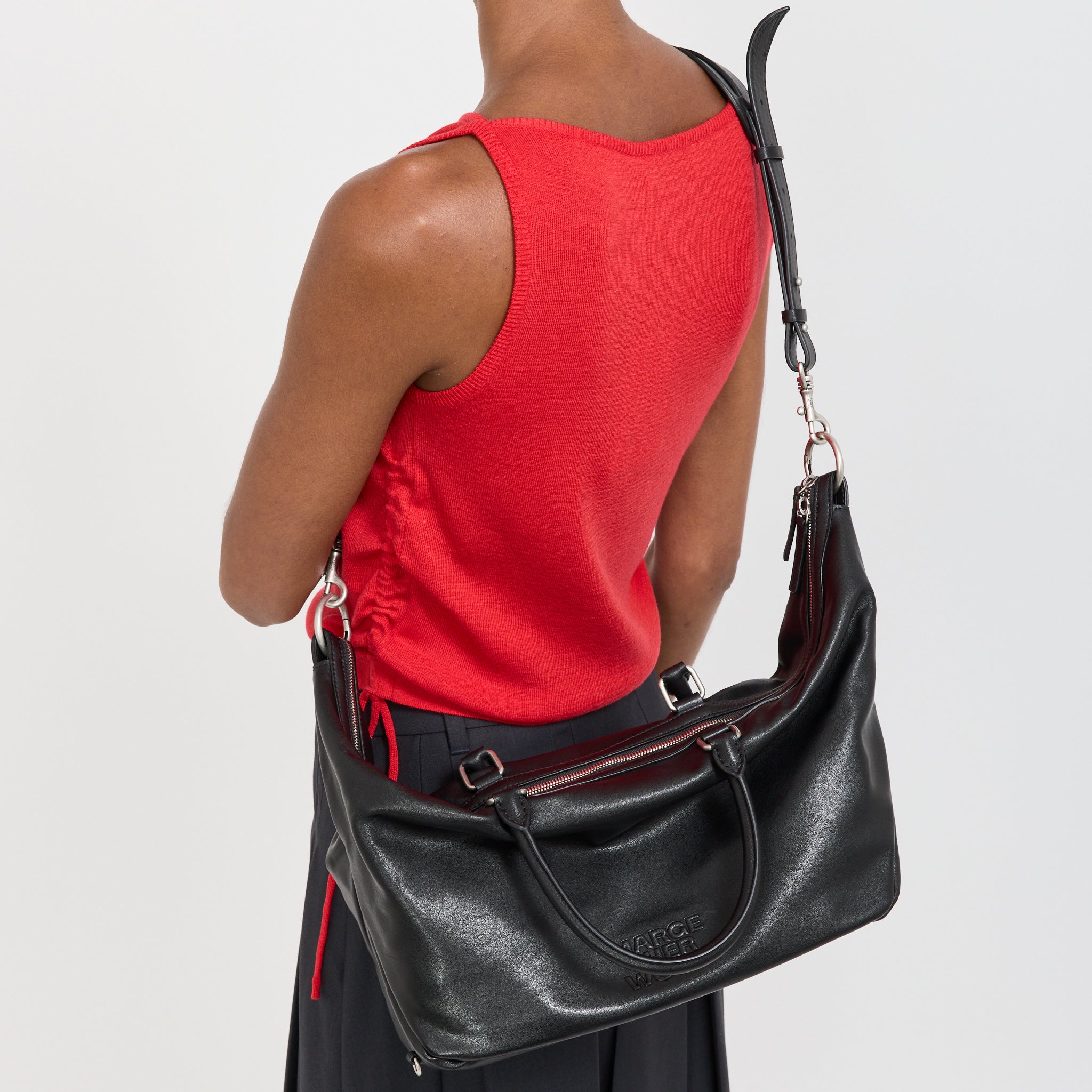 Margesherwood | Dumpling Tote Black Soft Napa | Maplestore