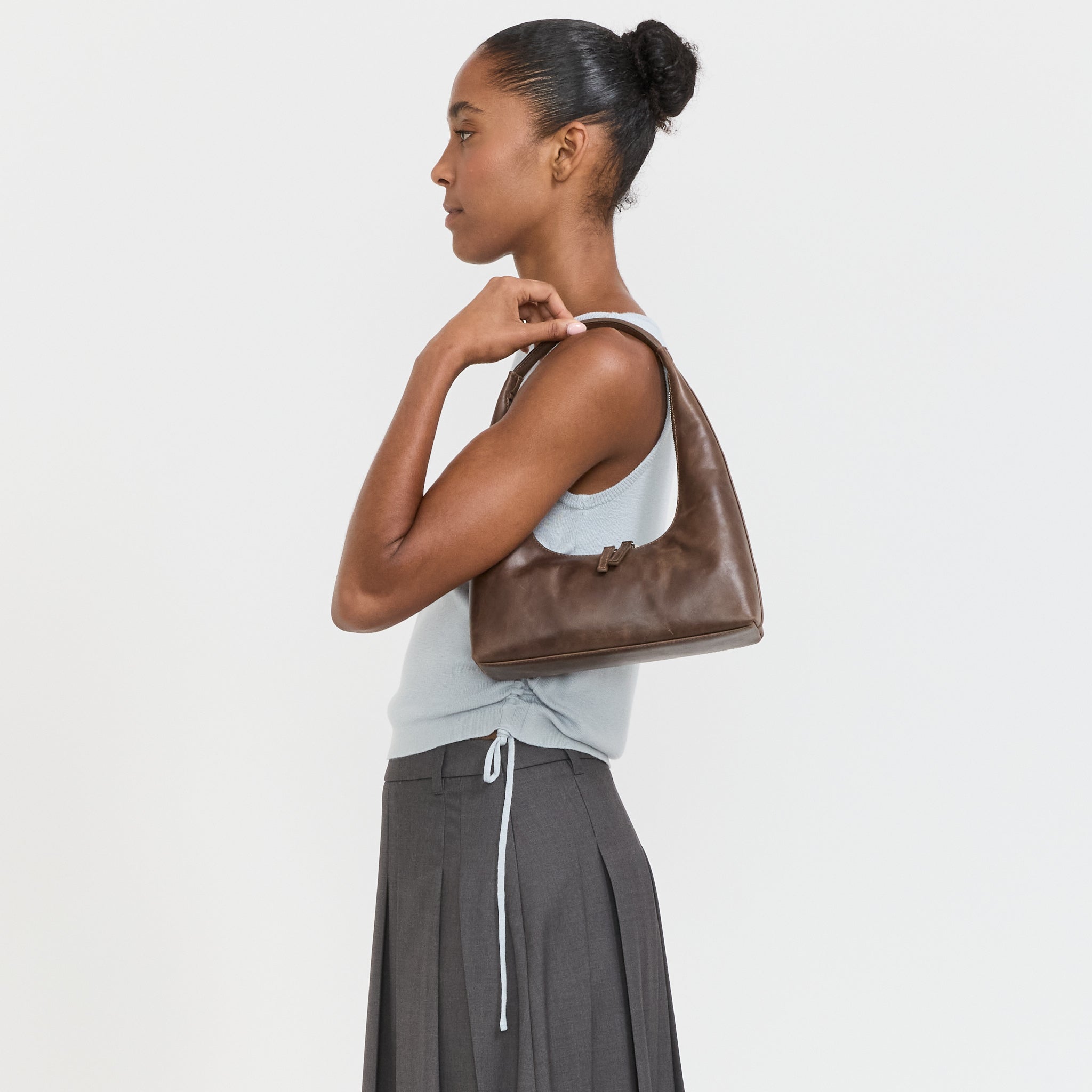 Margesherwood | Hobo Shoulder Washed Brown Pull-Up | Maplestore