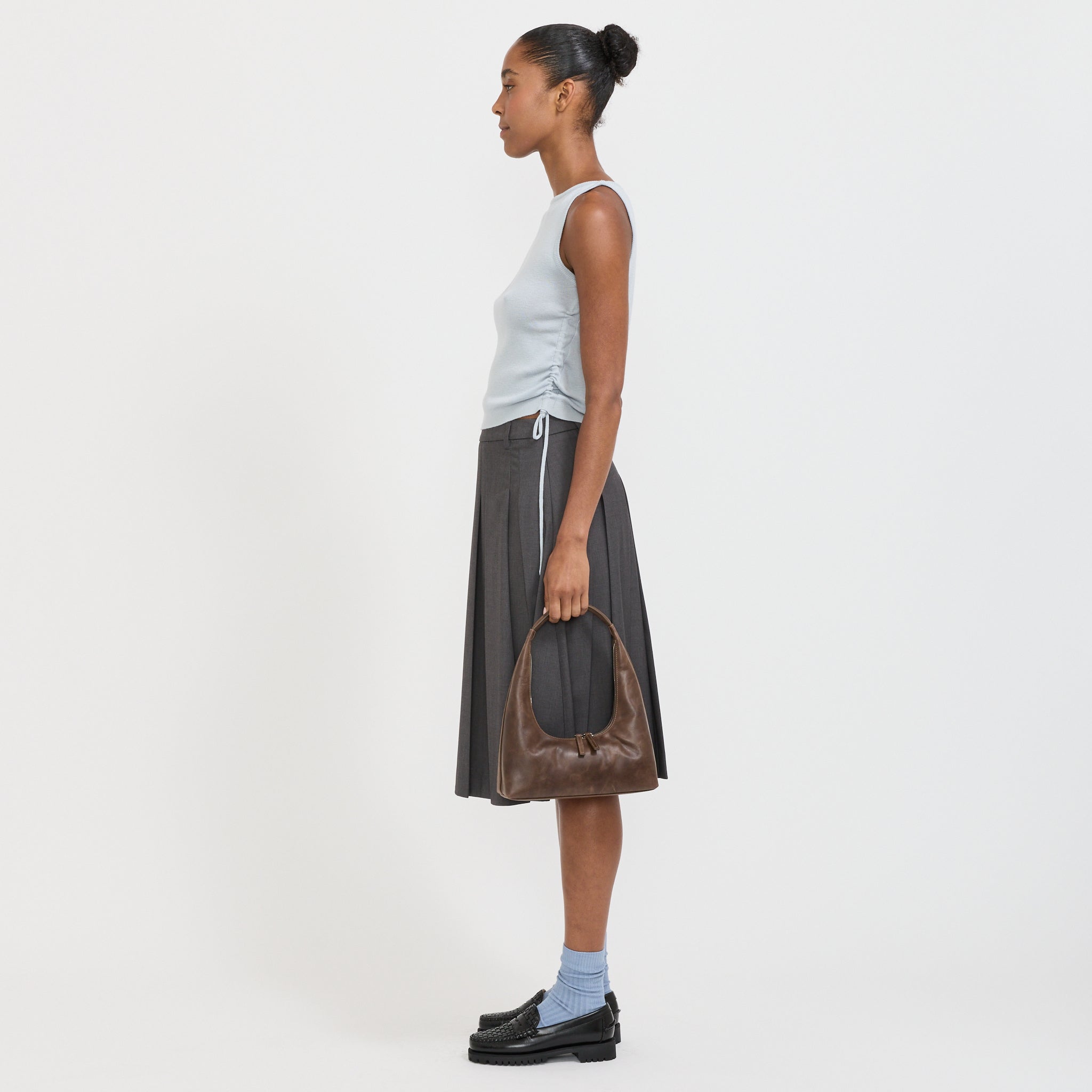 Margesherwood | Hobo Shoulder Washed Brown Pull-Up | Maplestore