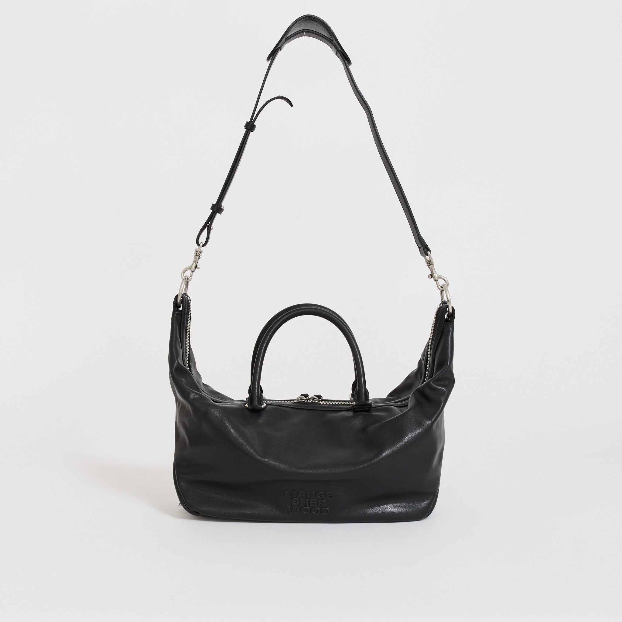 Dumpling Tote Black Soft Napa