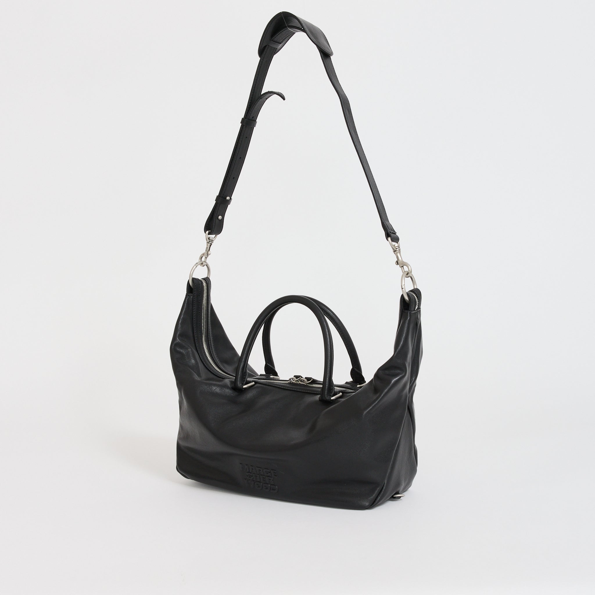 Dumpling Tote Black Soft Napa