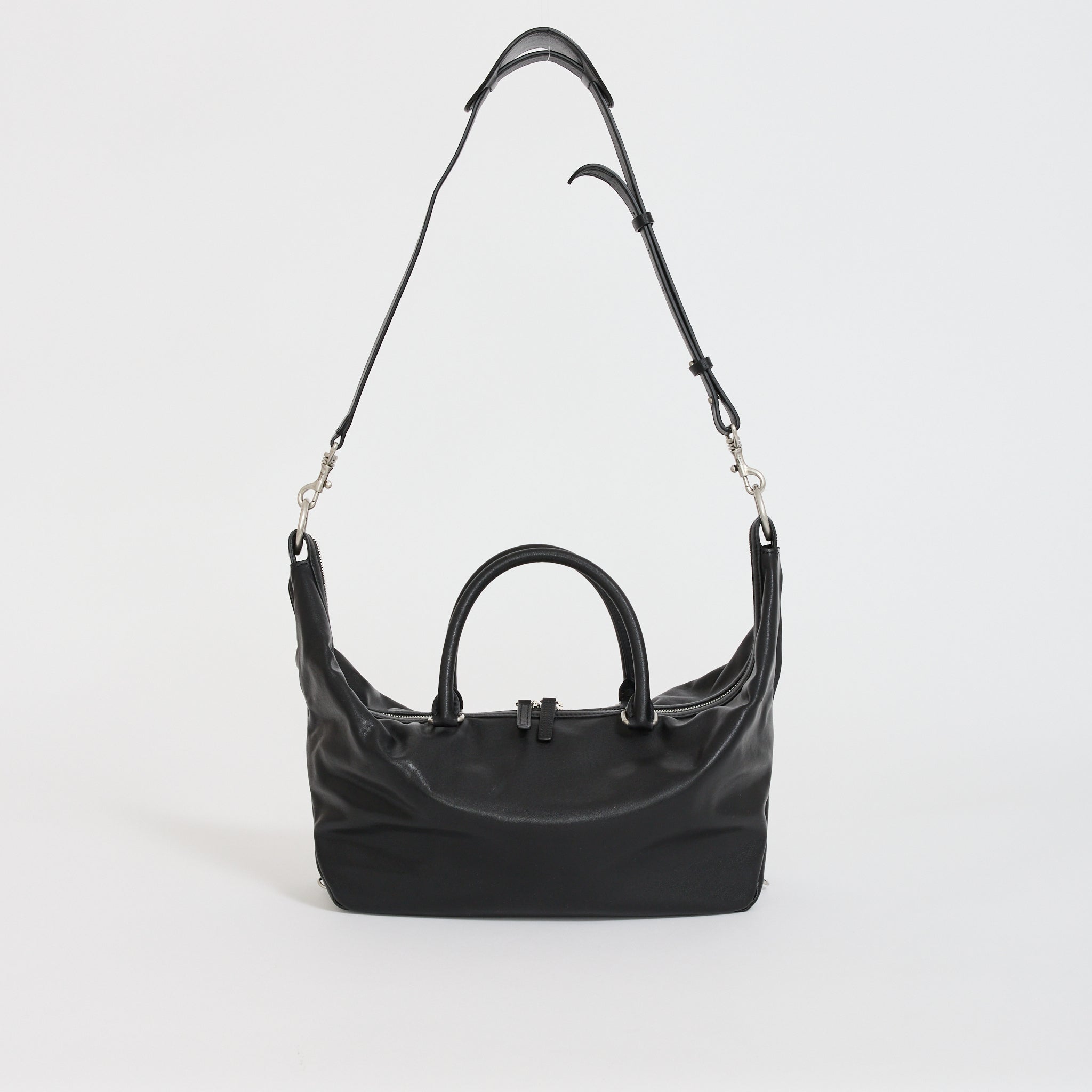 Dumpling Tote Black Soft Napa