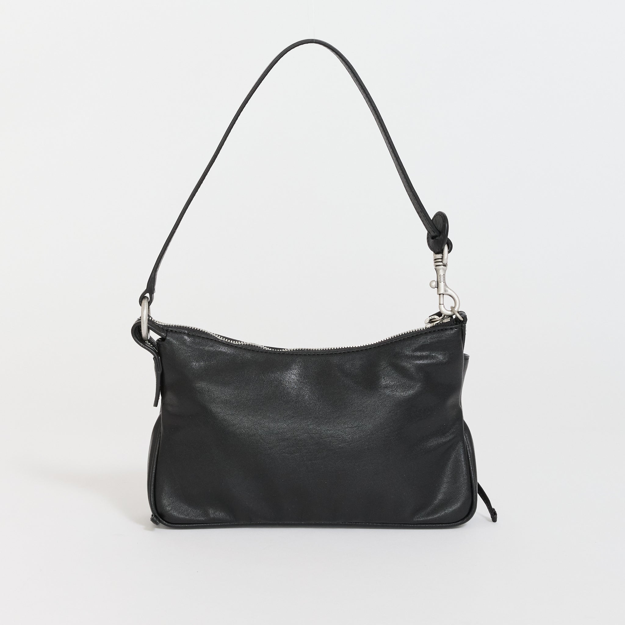 Ribbon Pochette Black Soft Nappa