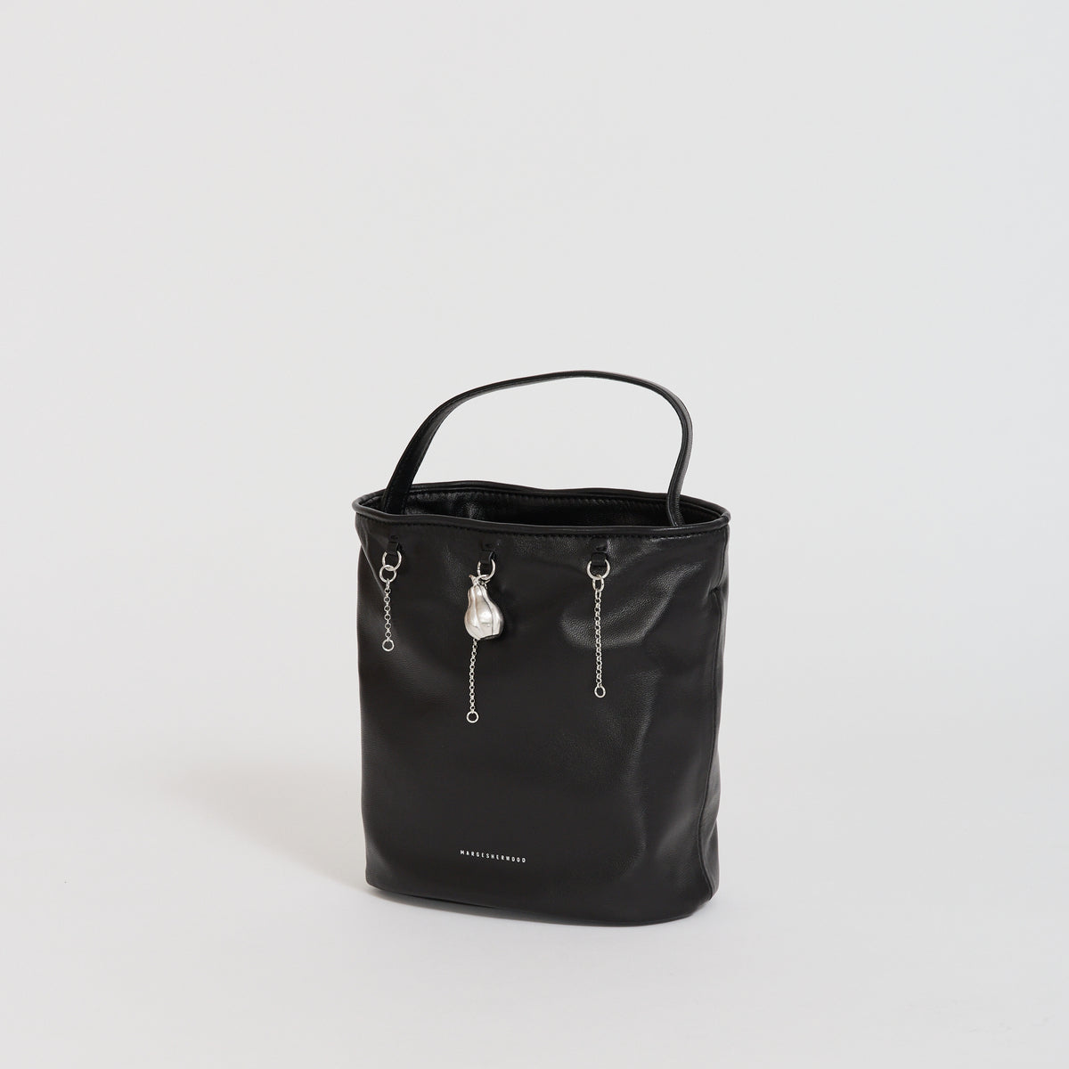 Wired Bucket Black Airy Nappa