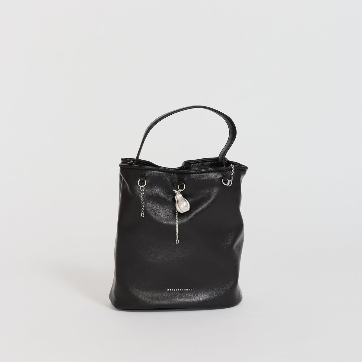 Wired Bucket Black Airy Nappa