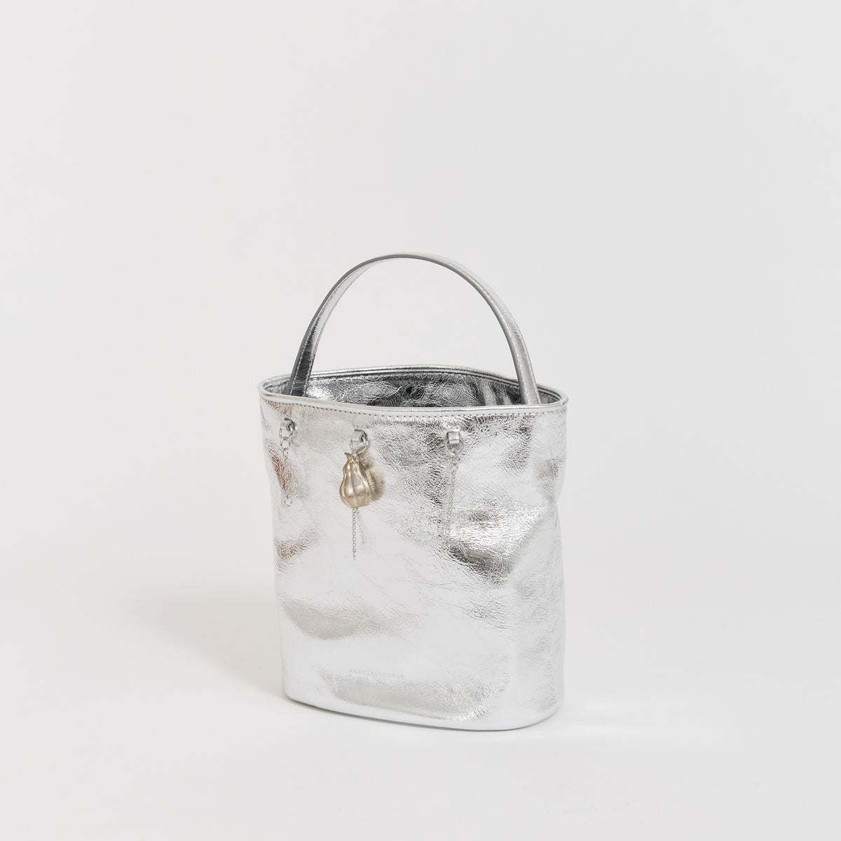 Wired Bucket Silver Crinkle