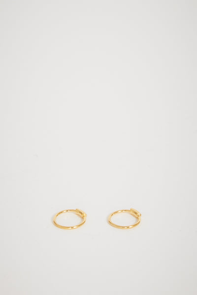Maria Black | Basic Hoop XS Earrings Pair Gold | Maplestore