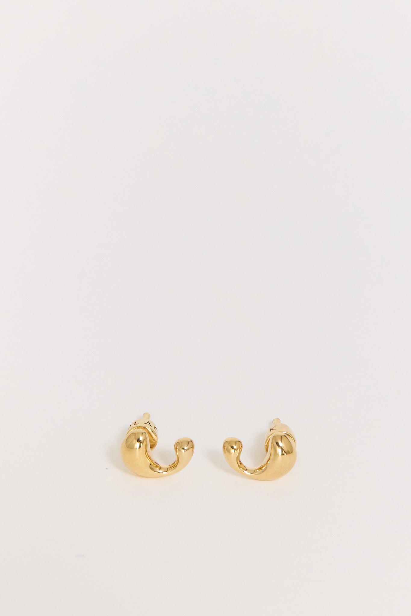 Dolphin Pool Studs Pair Gold