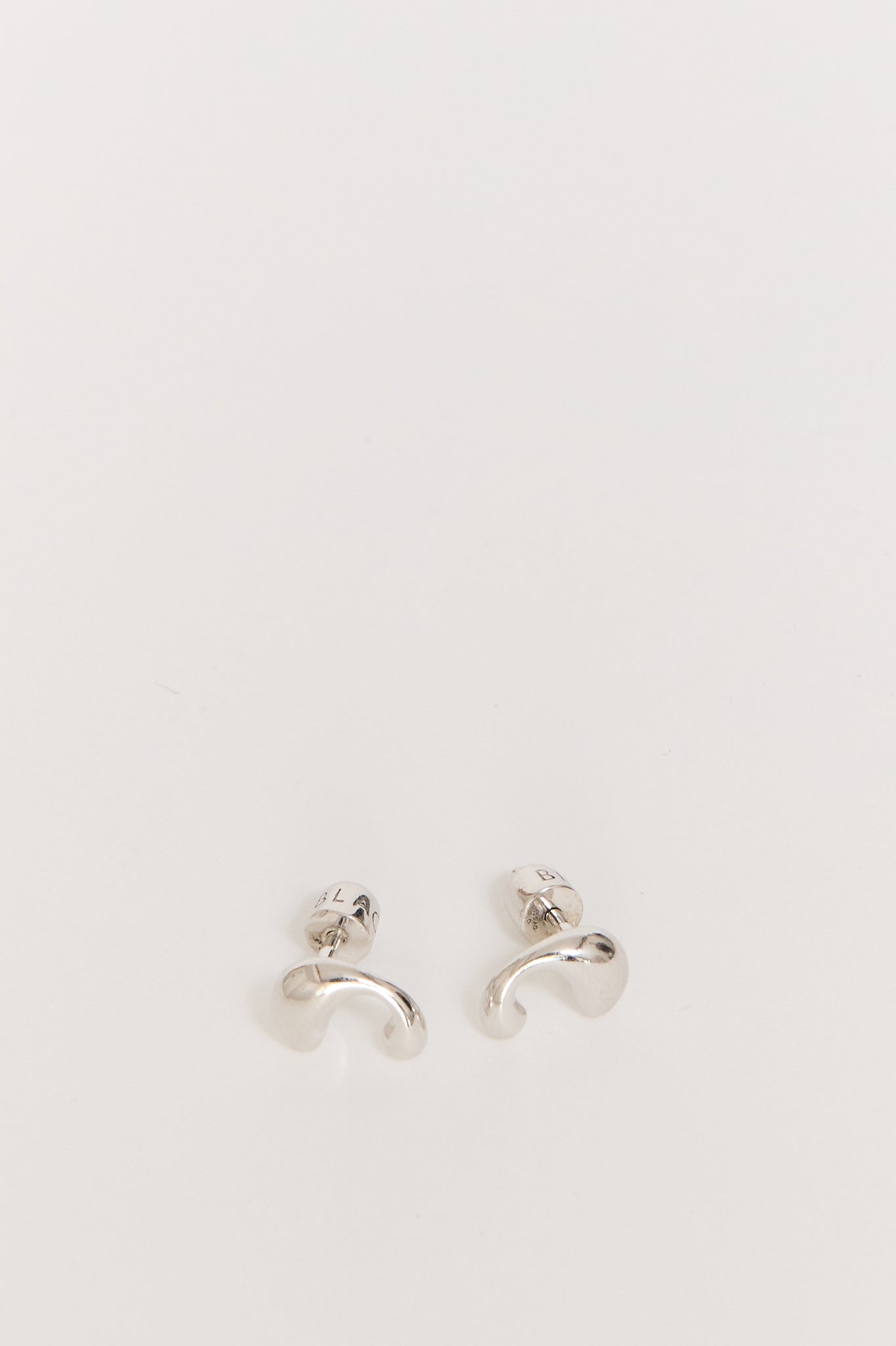 Maria Black | Dolphin Pool Studs Pair Silver | Maplestore