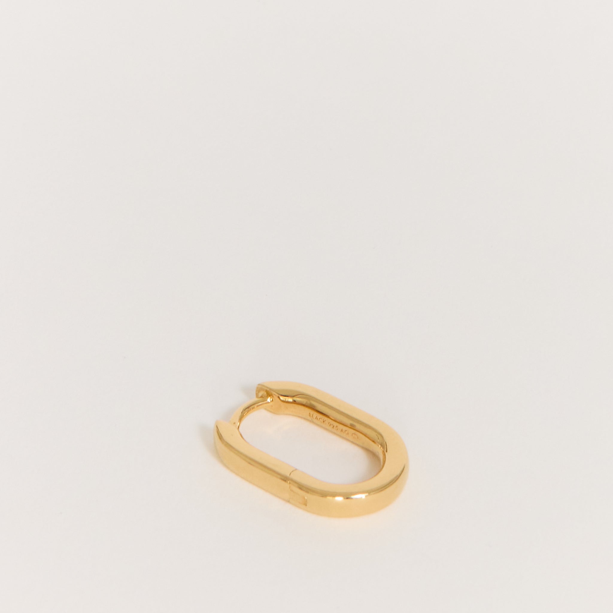Maria Black Slick Huggie Gold | Maplestore