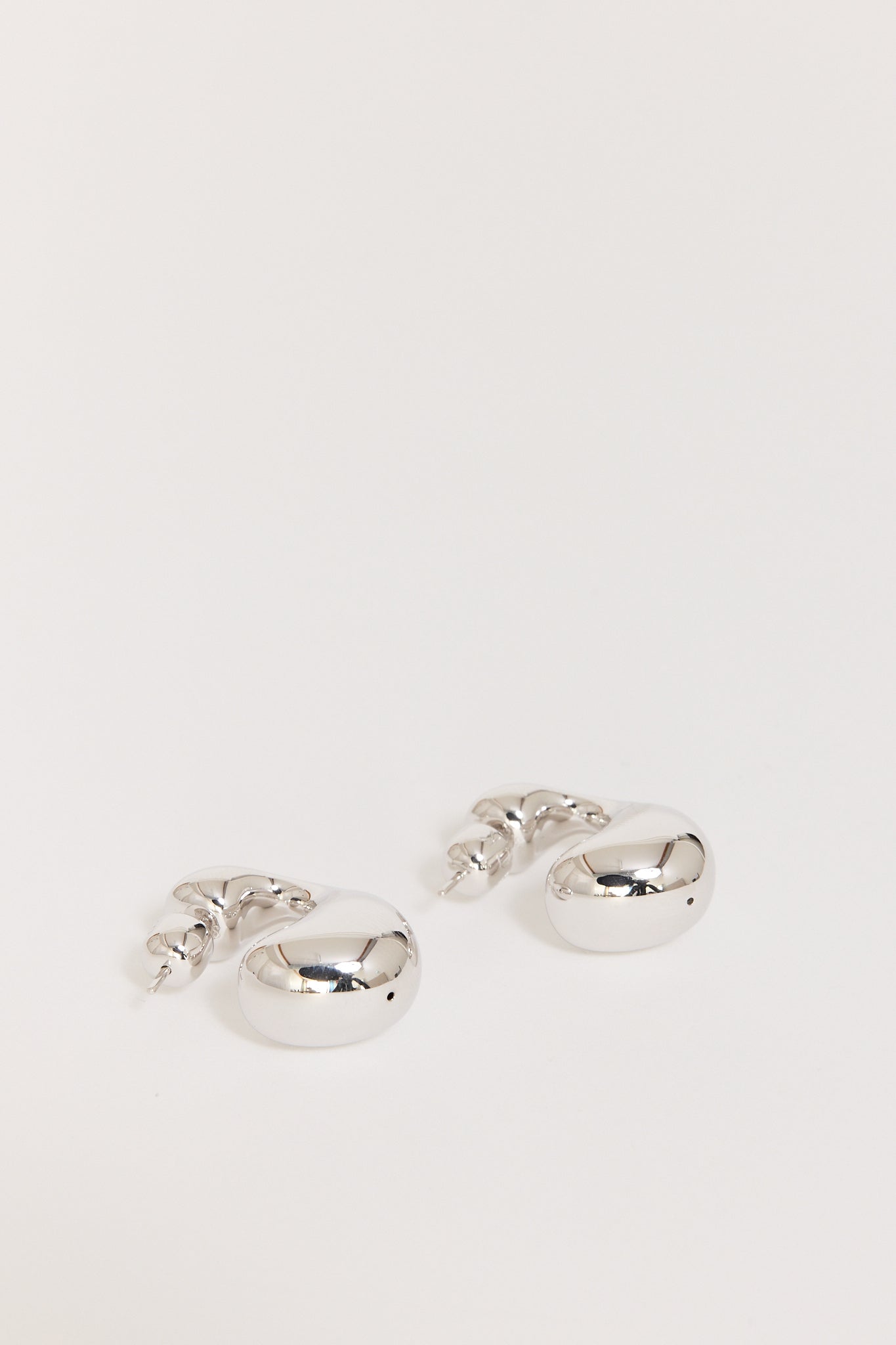 Dolphin Earrings Large Pair Silver