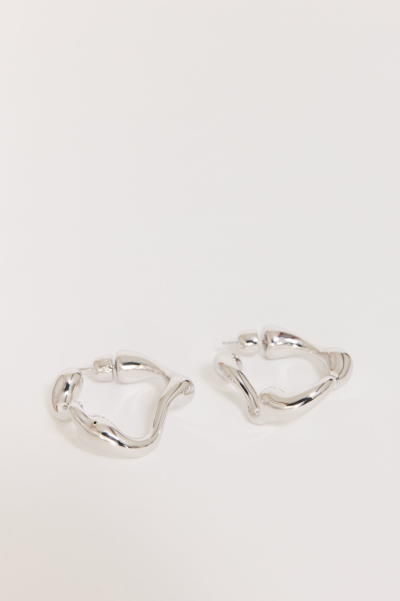 Splash Hoops Small Pair Silver