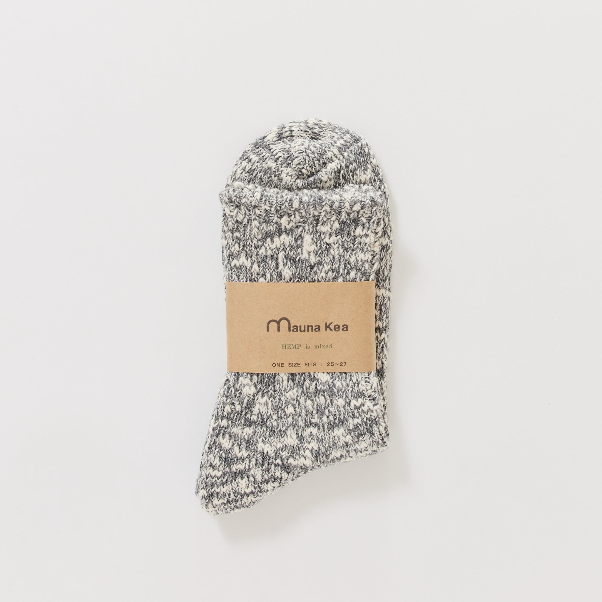 Slub Nep Twister Heather Sock Grey