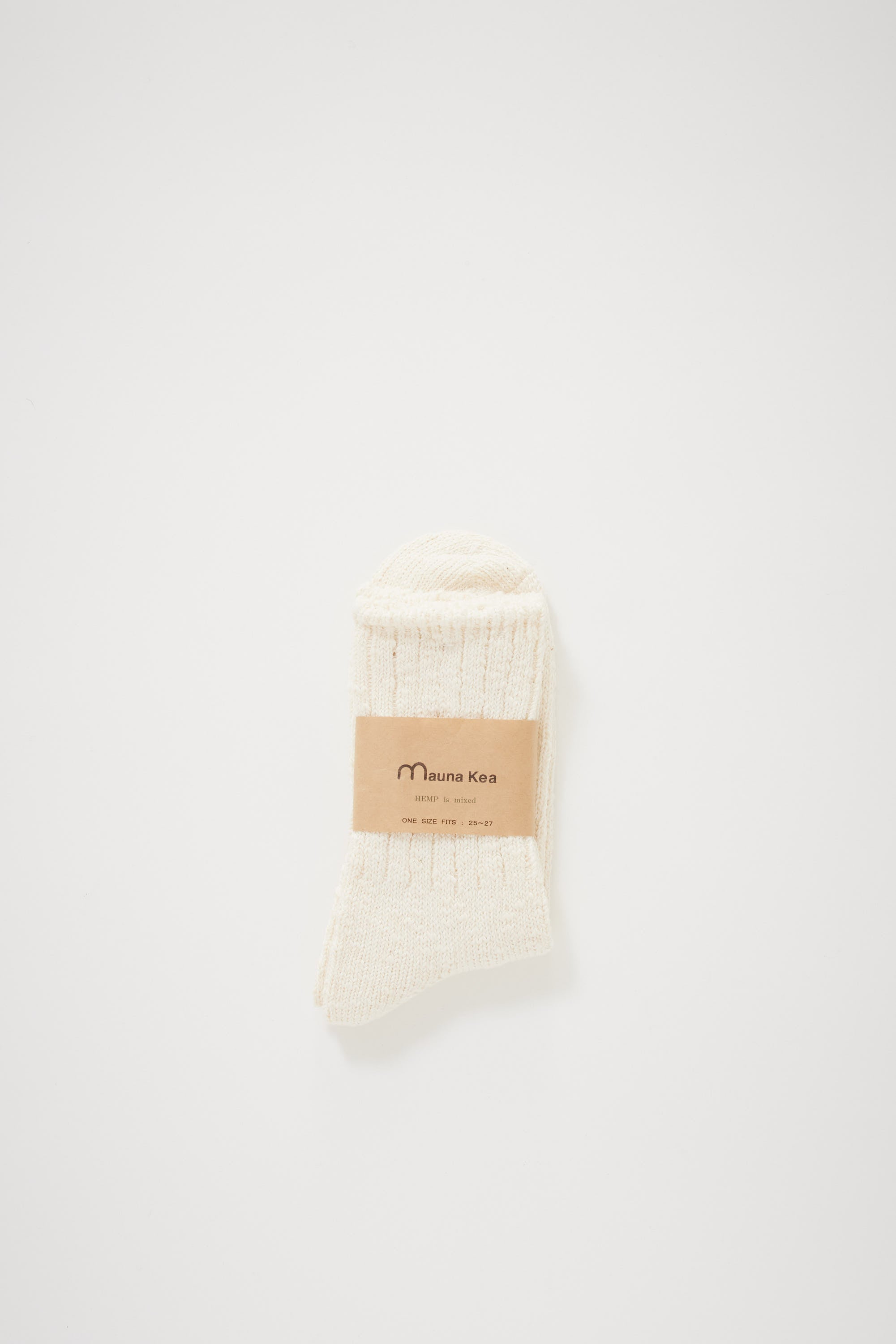 Mauna Kea | Slub Nep Twister Heather Sock Natural | Maplestore