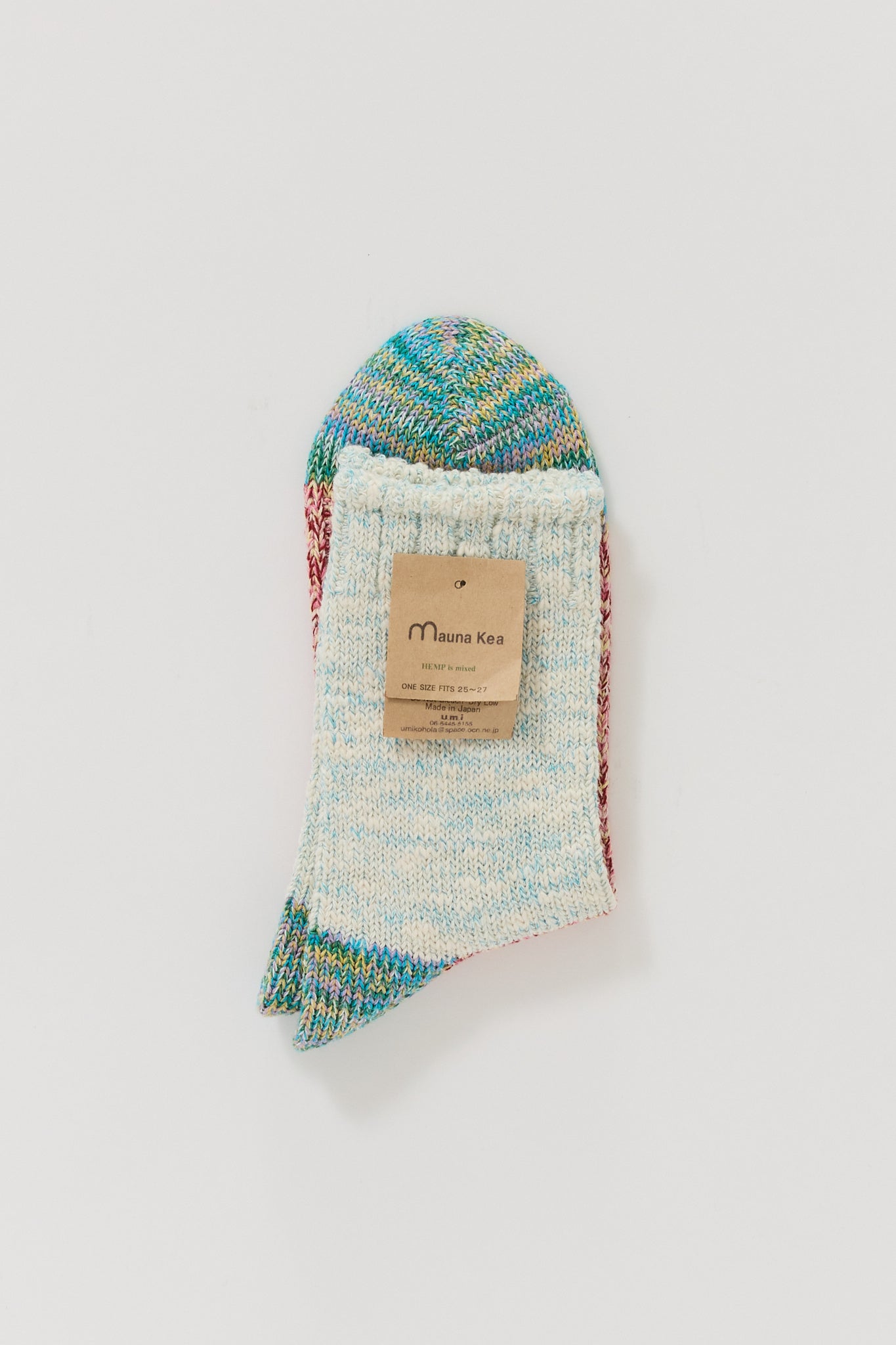Slub Nep Switching Sock Blue