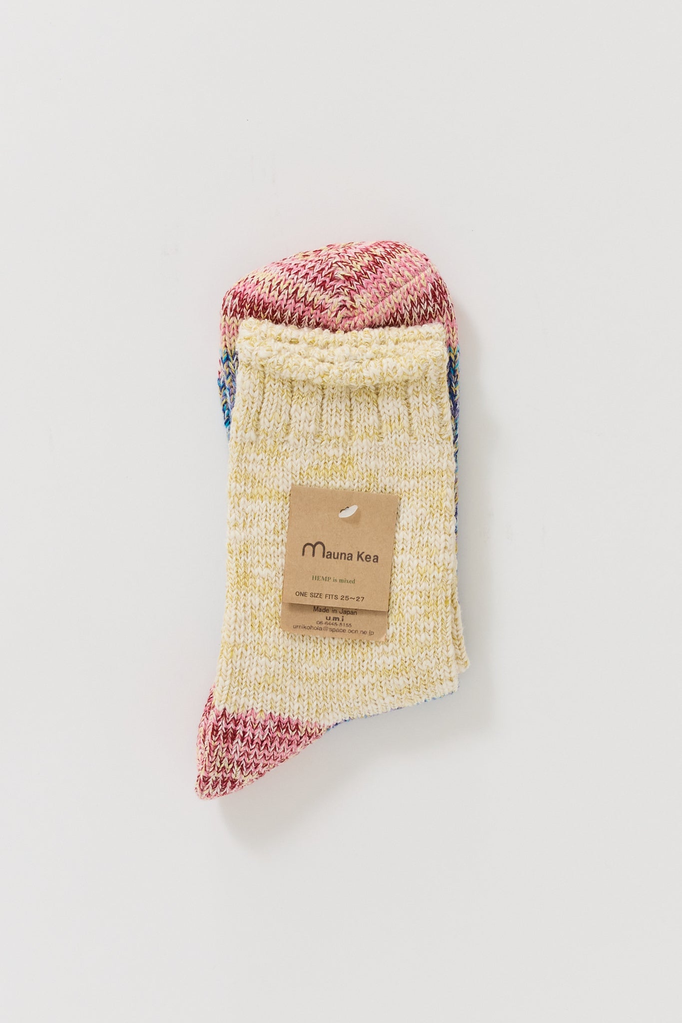 Slub Nep Switching Sock Red
