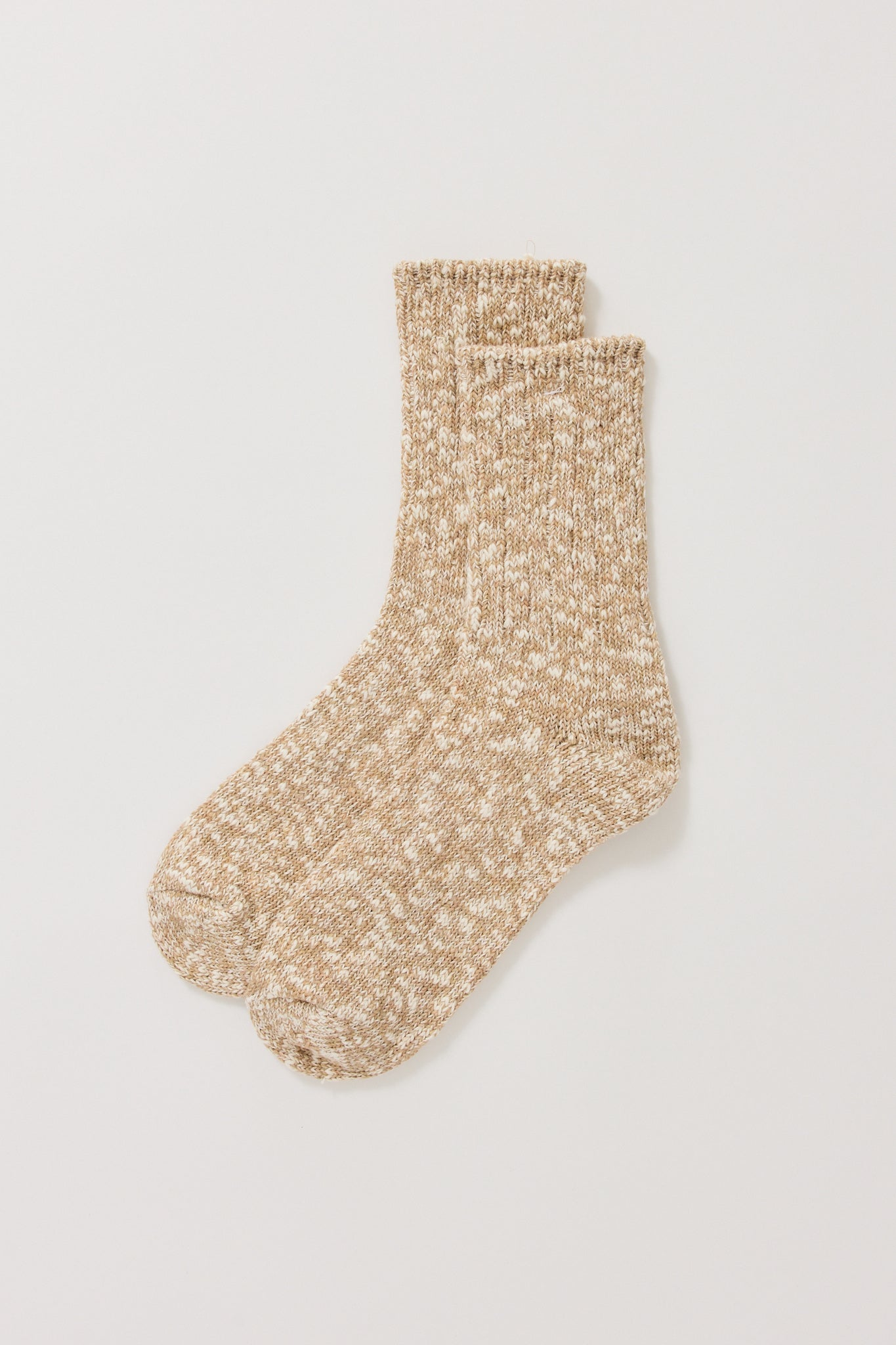 Mauna Kea | Slub Nep Twister Heather Sock Beige | Maplestore